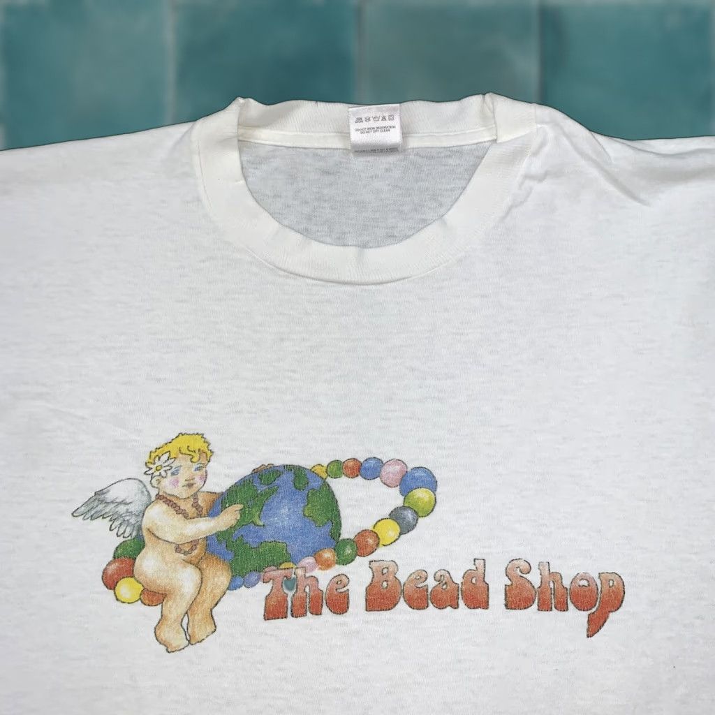 Fruit Of The Loom VINTAGE Bead Shop T Shirt Nirvana Grunge Gum Balls Movie Music Angel Rap Cool XS? Size US XL / EU 56 / 4 - 1 Thumbnail