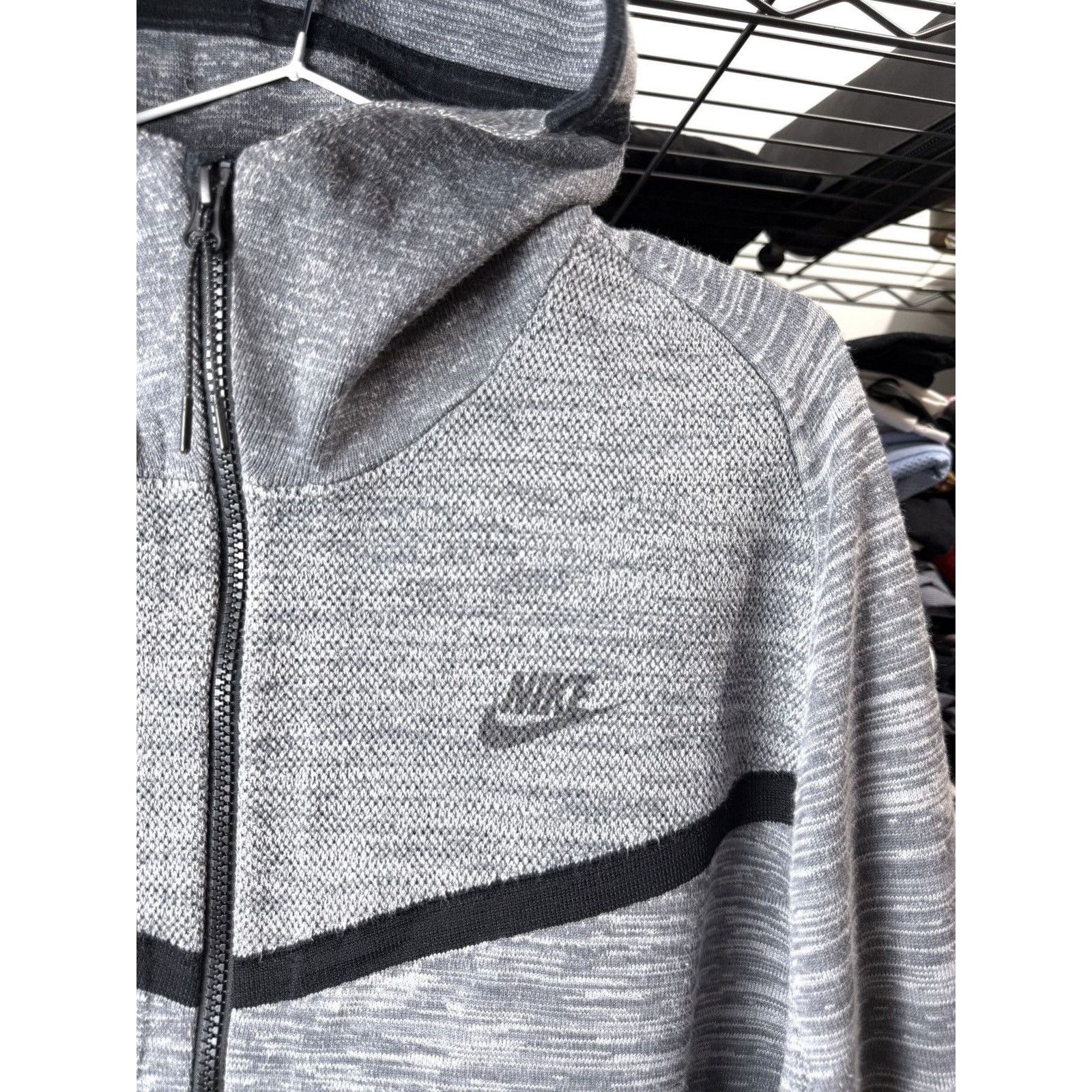 Nike Vintage Nike Tech Fleece Knitted Knit Hoodie Roger Federer Size US L / EU 52-54 / 3 - 4 Thumbnail