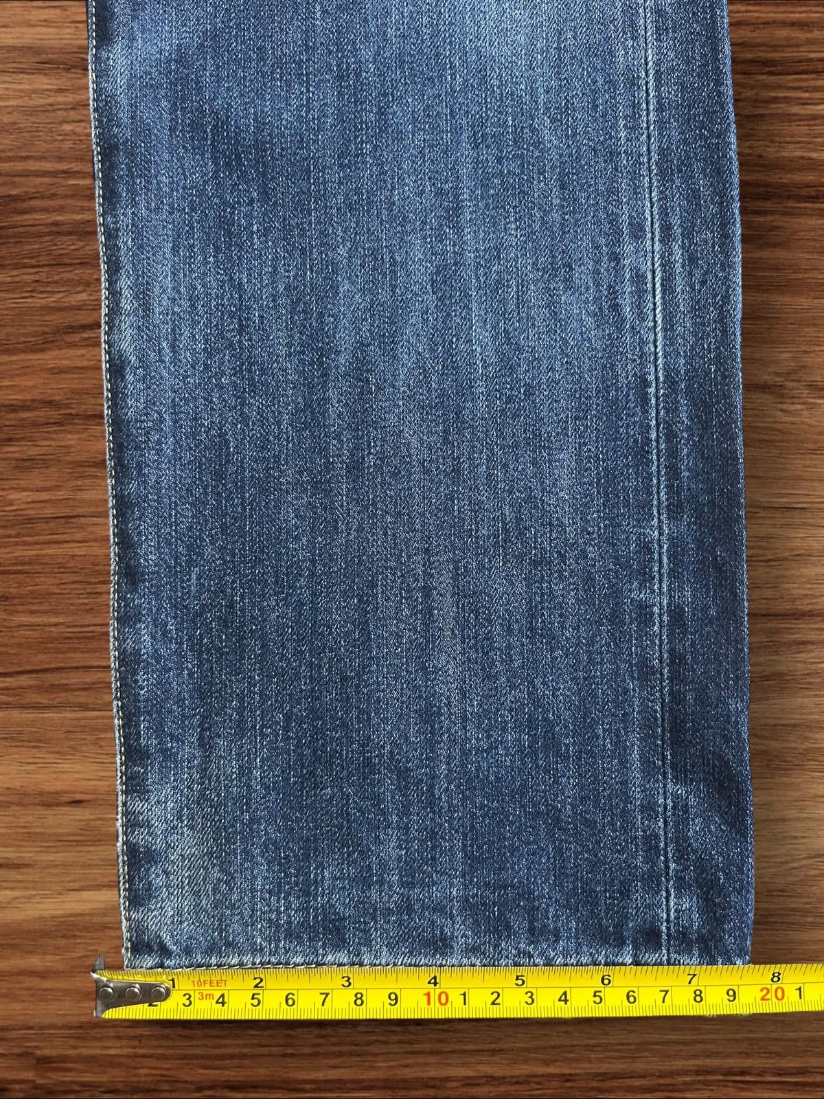 Undercover × Uniqlo Vintage Japanese Brand Blue Washed Distressed Redline Jeans Size US 32 / EU 48 - 15 Thumbnail