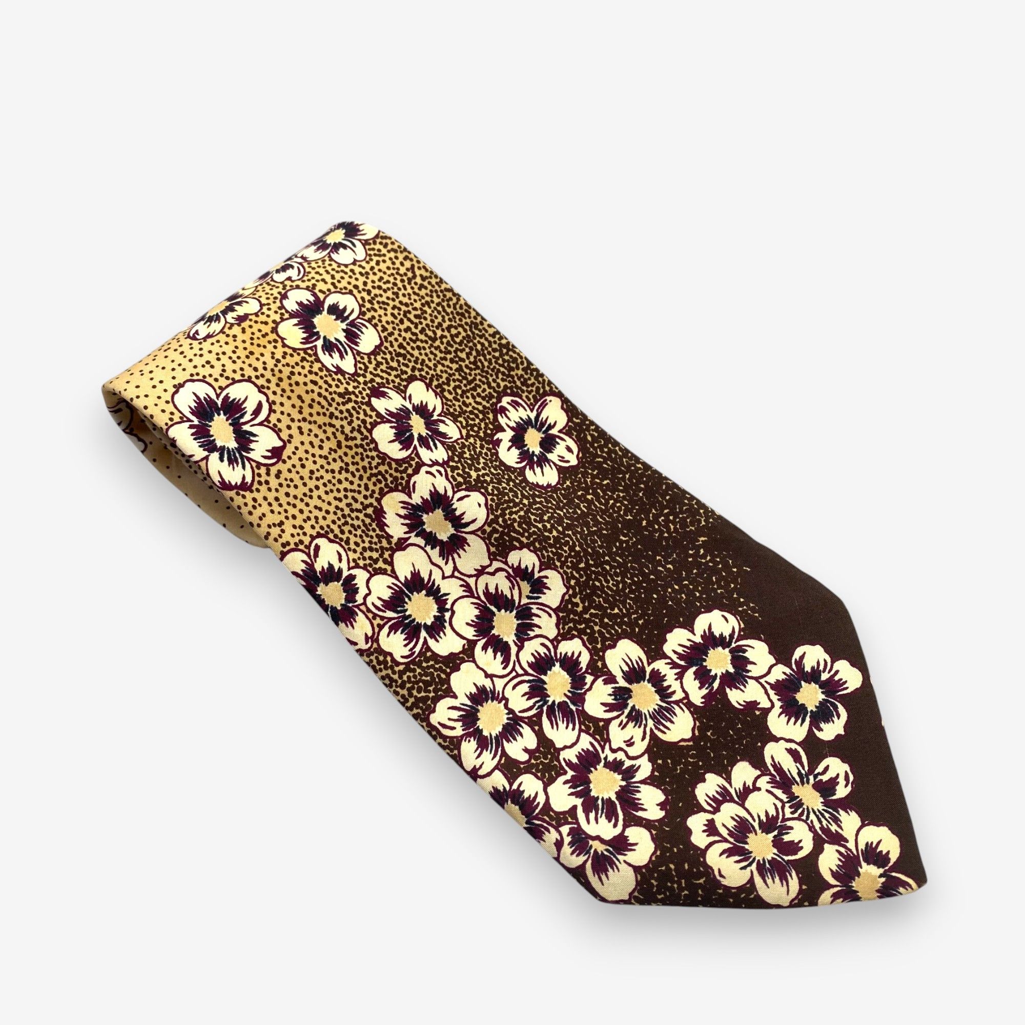 Hanae Mori Vintage Hanae Mori SILK Necktie Cravate Pure Silk Neck Tie Size ONE SIZE - 1 Thumbnail