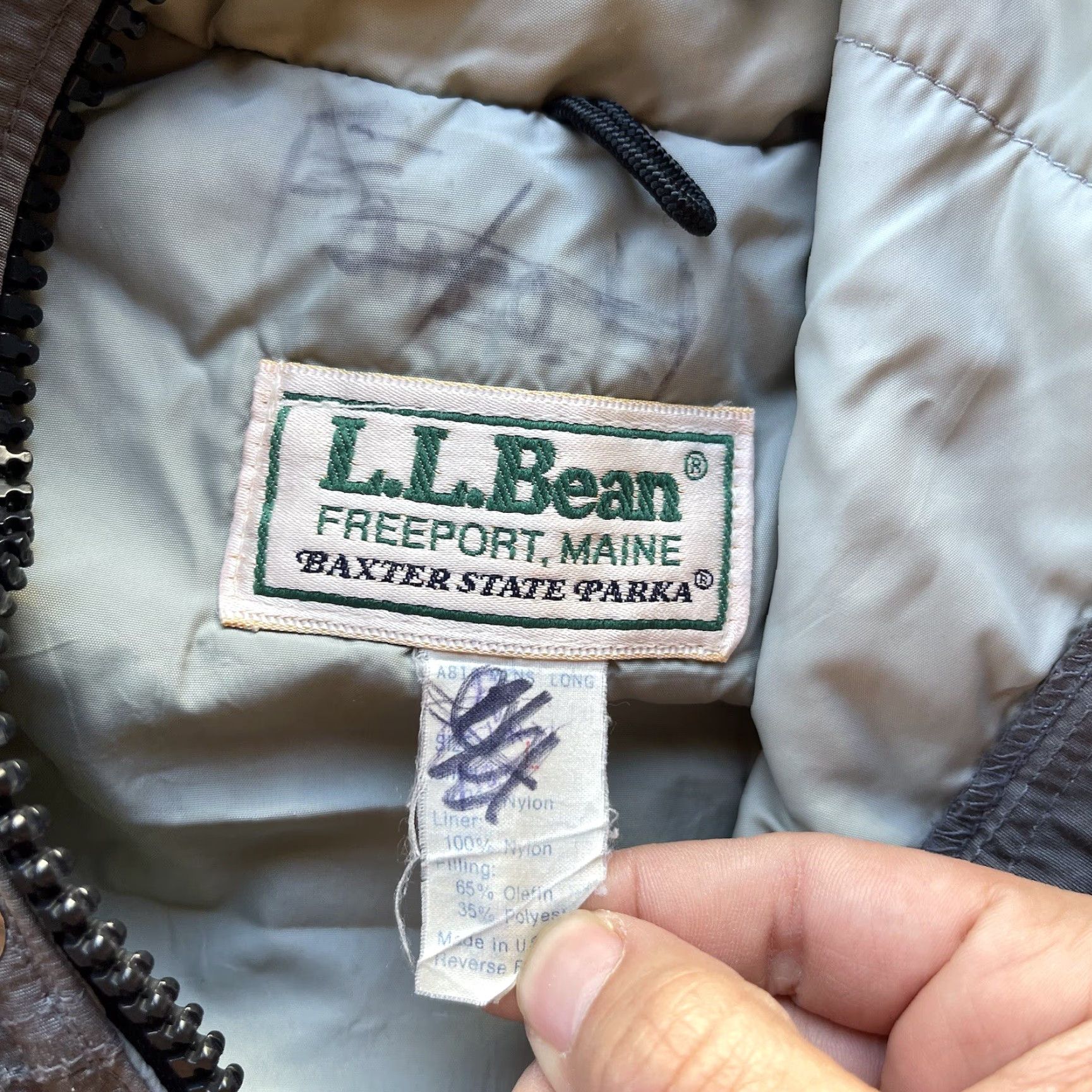 Vintage L.L. Bean Jacket Mens Large Gray Baxter State Parka Coat Zip Up Outdoor Vintage Size US L / EU 52-54 / 3 - 6 Thumbnail