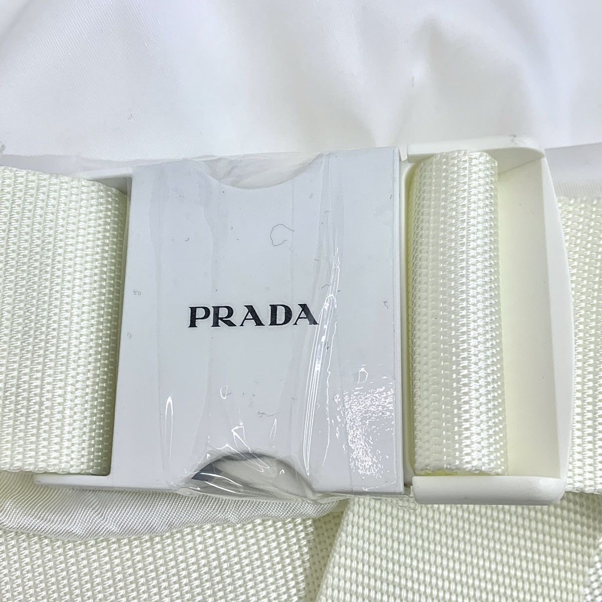 Prada Prada White Triangle Logo Waist Bag Sleeveless Dress K26WX Size XS / US 0-2 / IT 36-38 - 7 Thumbnail
