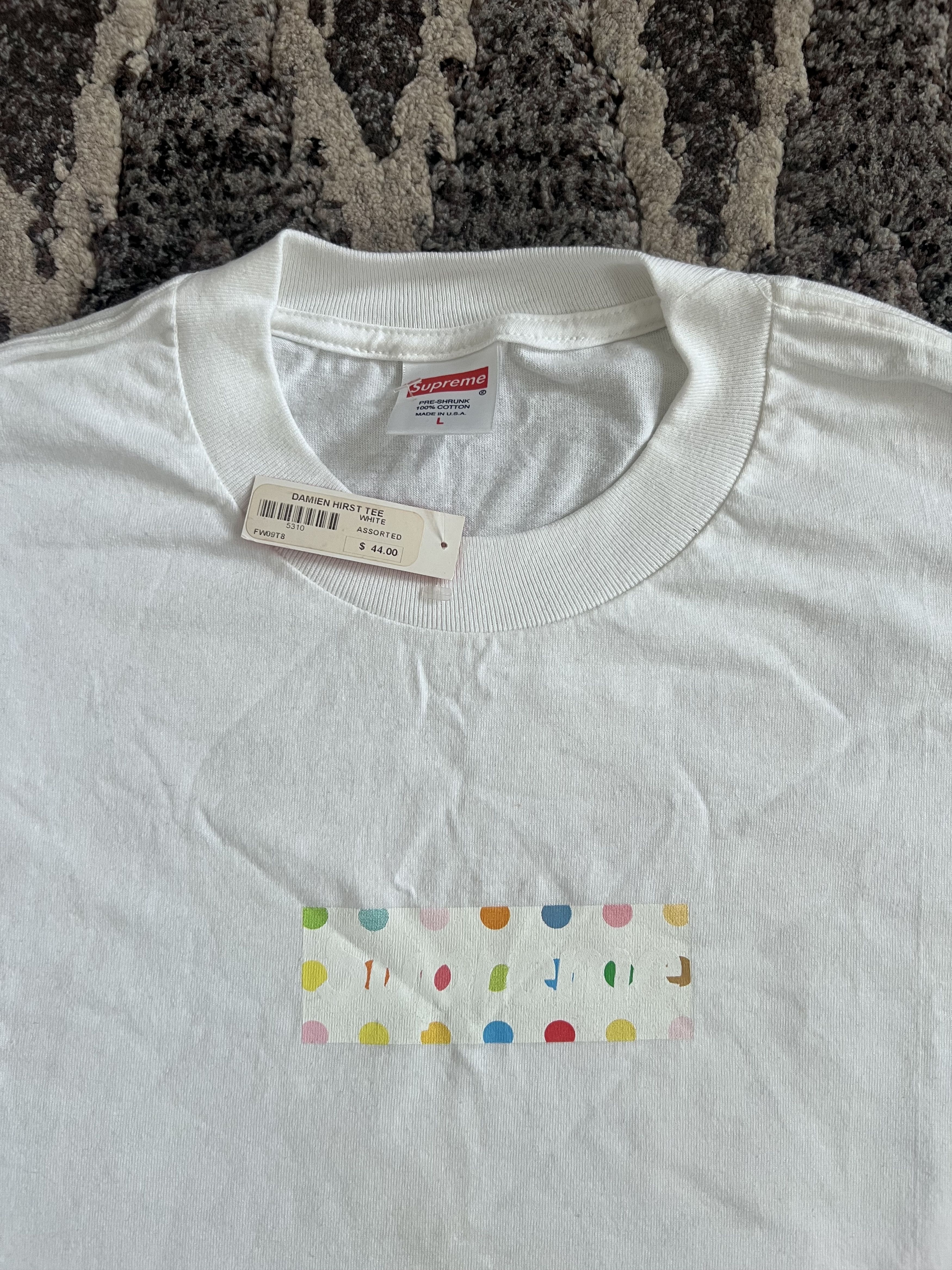 Supreme Supreme x Damien Hirst Box Logo Tee from 2009 Size US L / EU 52-54 / 3 - 3 Thumbnail