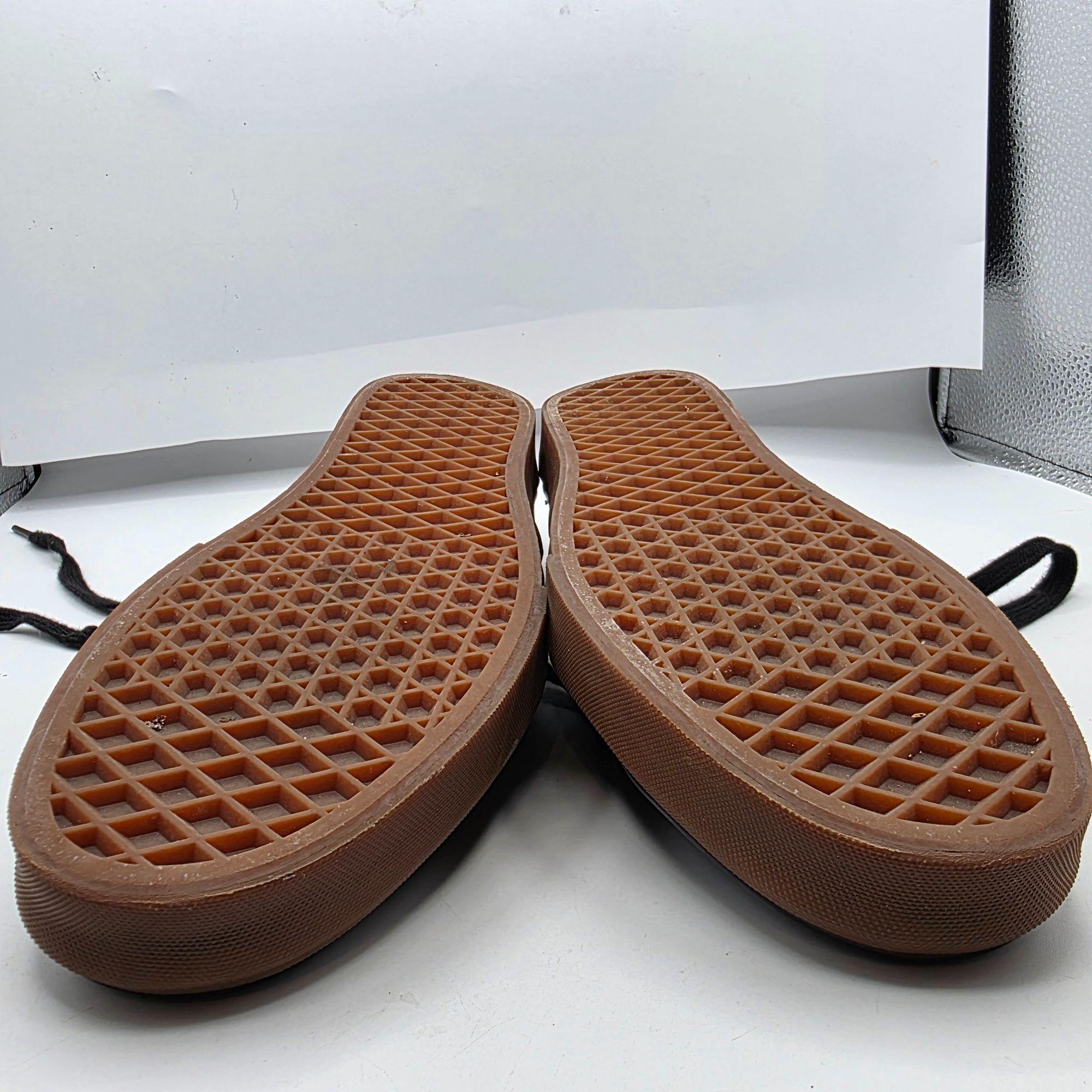 Vans Vans Authentic Black Gum Sole Womens Size 9.5 Black Gold Sho Size US 9.5 / IT 39.5 - 11 Thumbnail