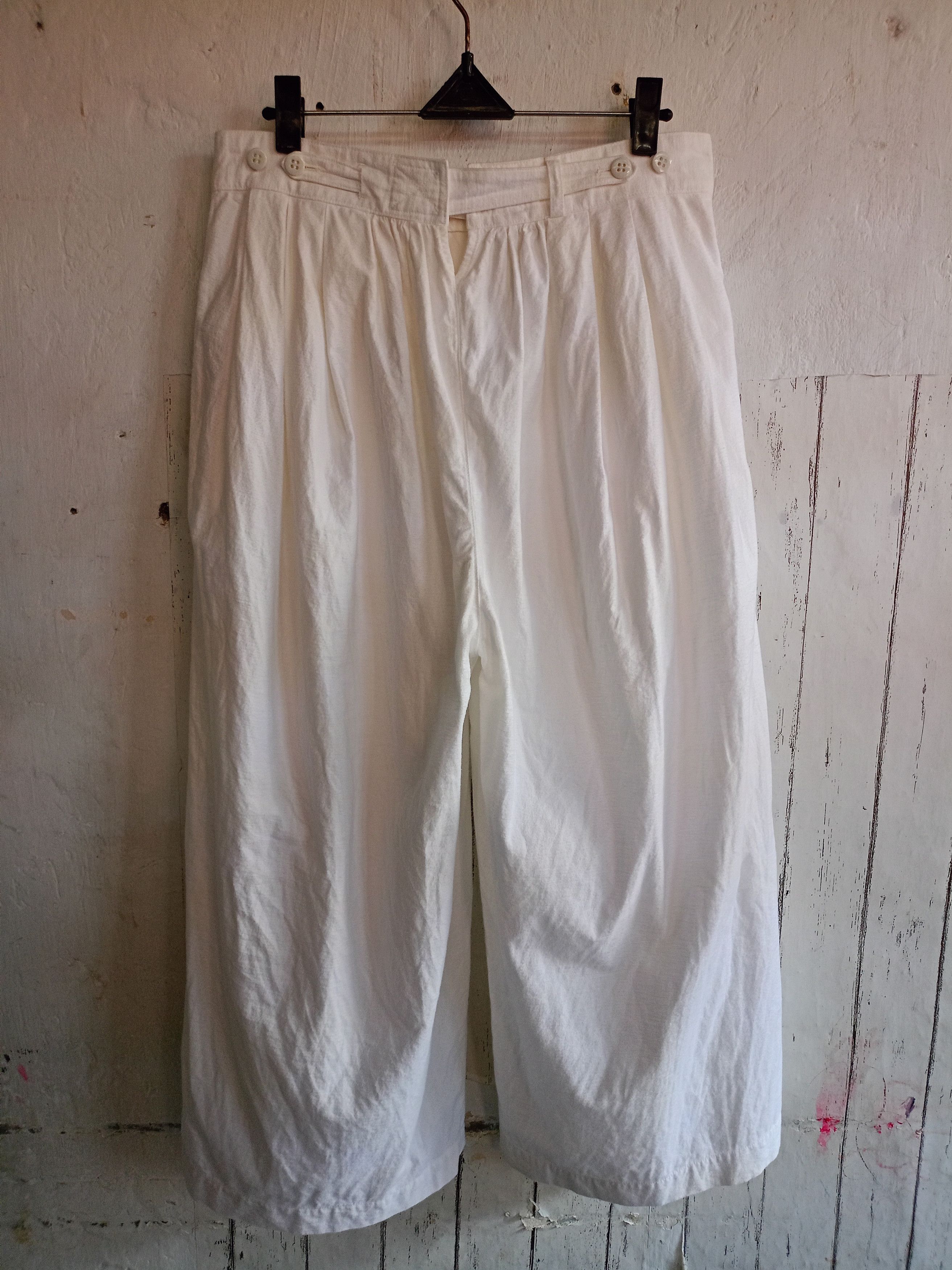 Japanese Brand 2000s Toujours white Pants Size 29" - 5 Thumbnail