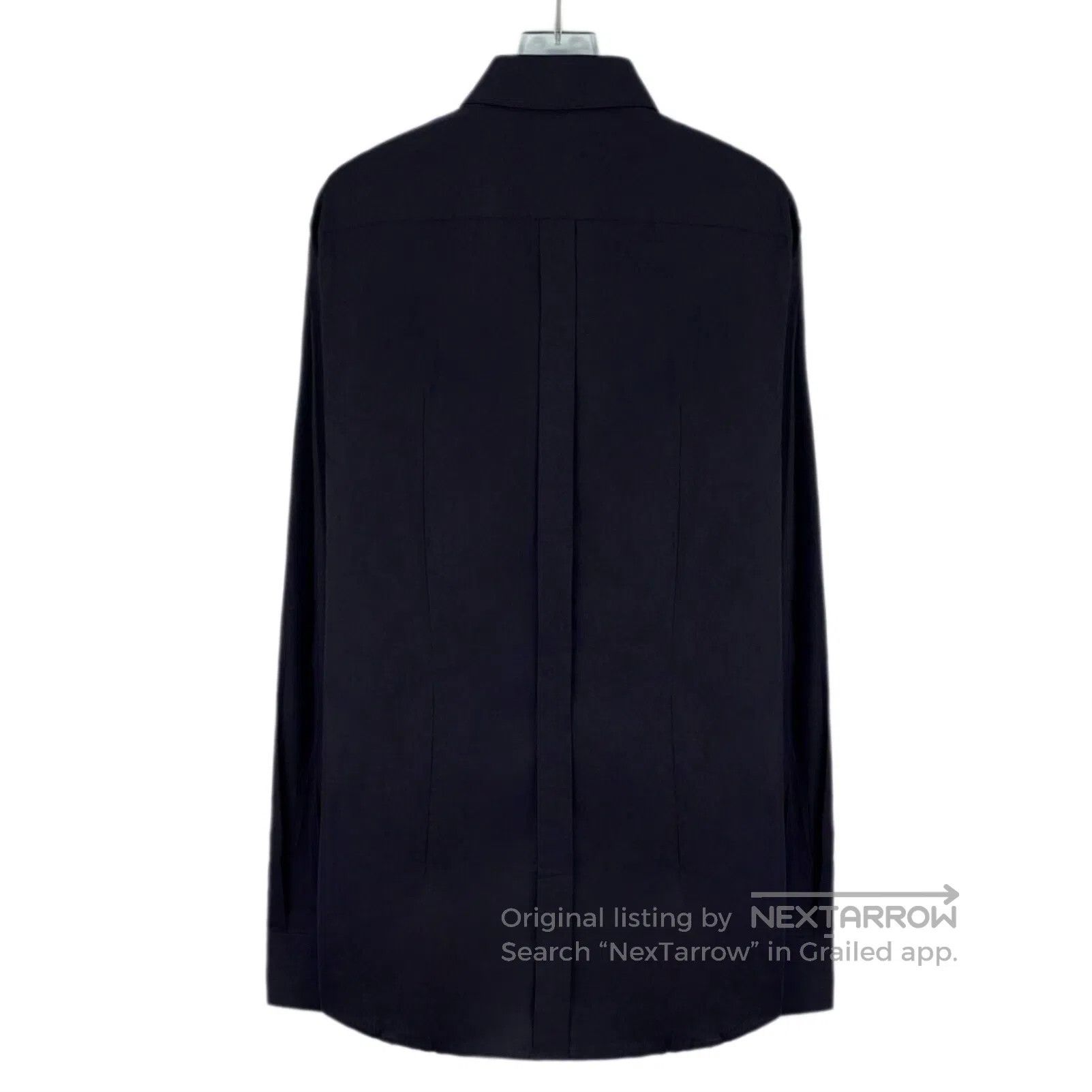 Dolce & Gabbana Dolce Gabbana Black Cotton Collared Single-Breasted Long-S Size S / US 4 / IT 40 - 2 Thumbnail