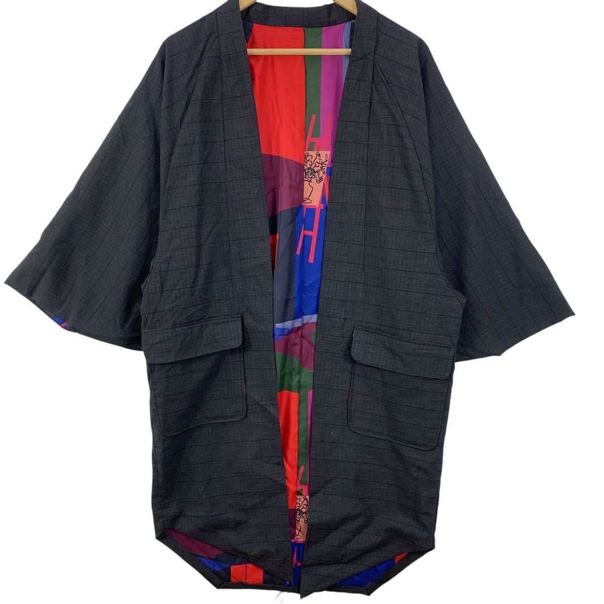 Vintage Vintage 90s KIMONO JAPAN HAORI Avant Garde Traditional Size XXL / US 16-18 / IT 52-54 - 5 Thumbnail