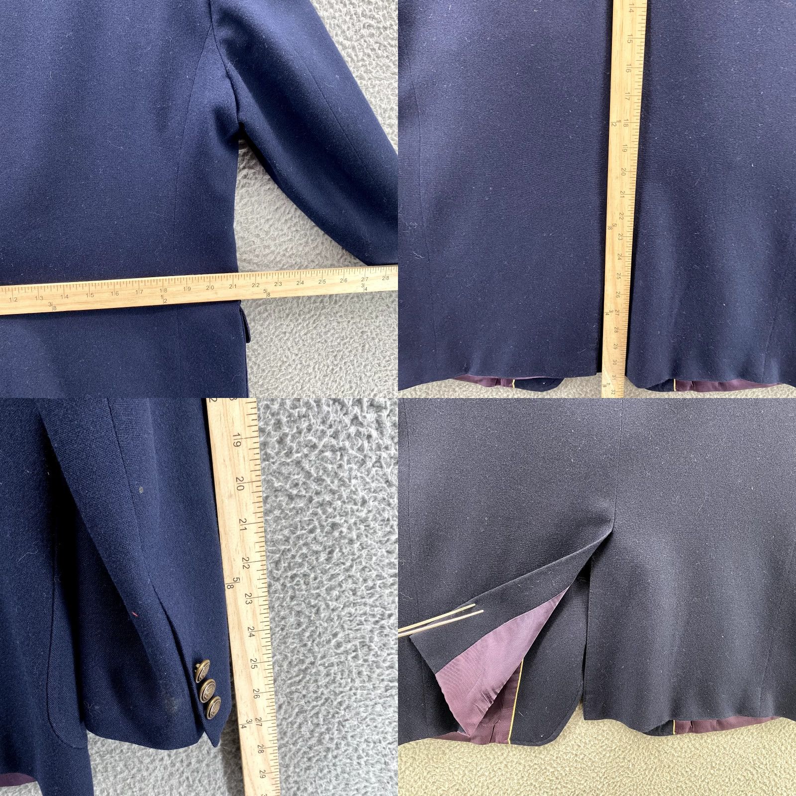 Vintage VINTAGE Mr. Mac Blazer Sport Coat Wool Navy 42 Reg Jacket Single-Breasted 2 Button Mens Size 42R - 9 Thumbnail