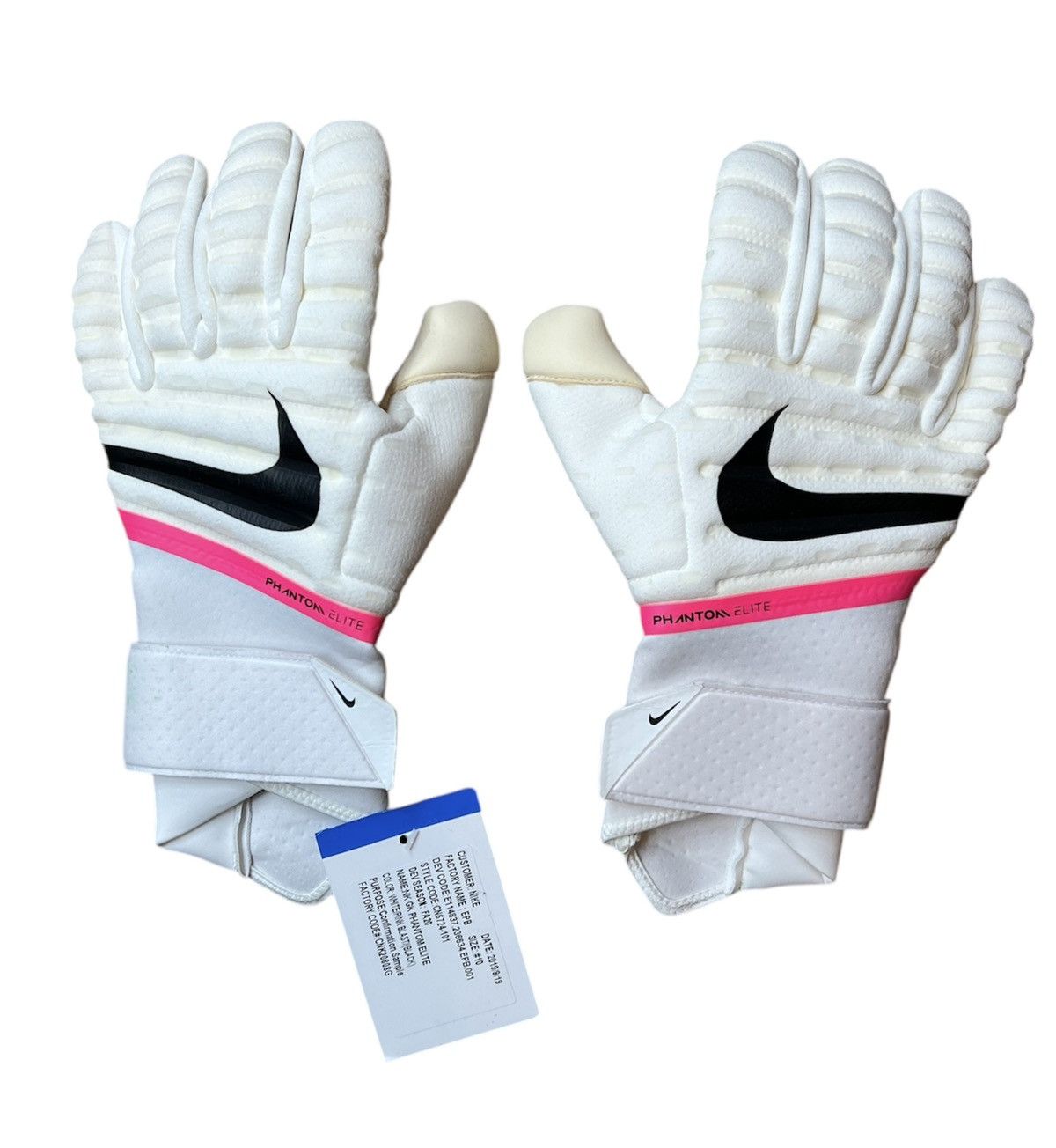 Nike Nike Phantom Elite Glove White Pink Blast Size 10 CN6724 101 Size ONE SIZE - 1 Thumbnail