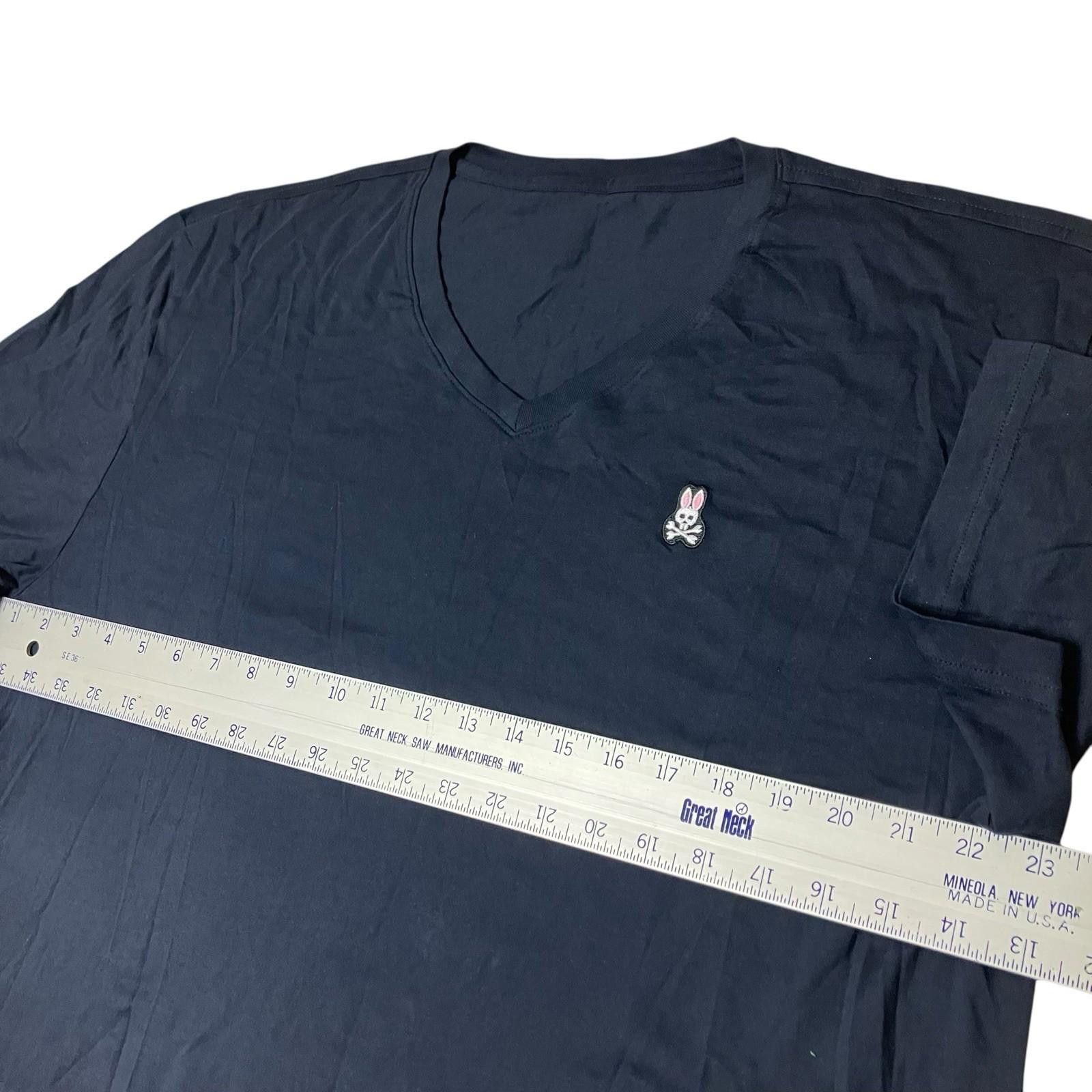 Psycho Bunny Psycho Bunny T-Shirt Mens XL Navy Blue Golf Logo V-Neck Size US XL / EU 56 / 4 - 4 Thumbnail