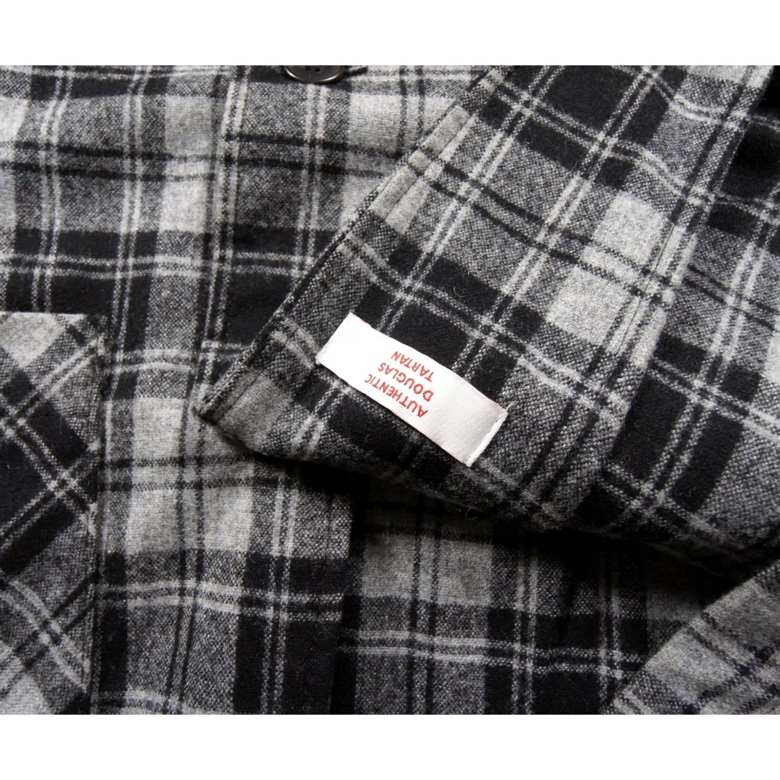 Pendleton Pendleton Blazer Mens Medium Black Gray Wool Jacket Fitted Douglas Tartan Plaid Size 40R - 6 Thumbnail