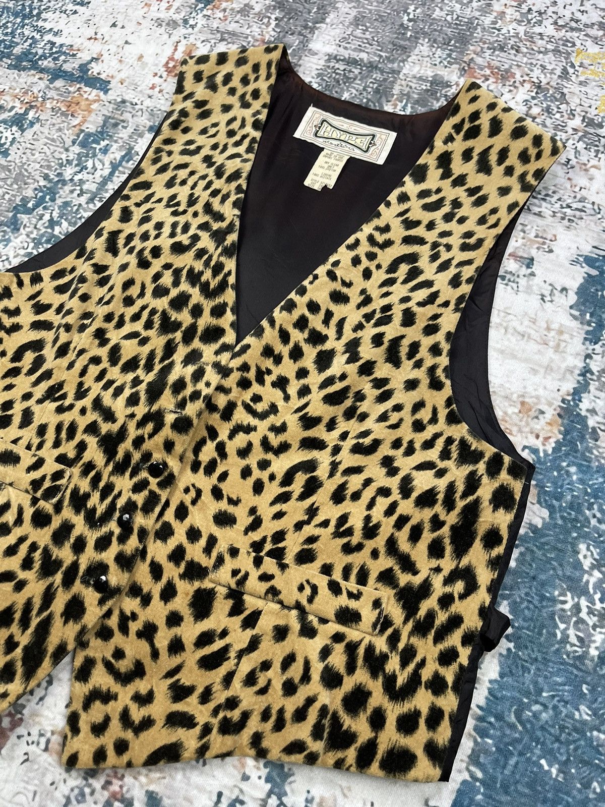 Hypebeast Vtg USA HYPE LEOPARD VELOUR VEST Size US S / EU 44-46 / 1 - 3 Thumbnail