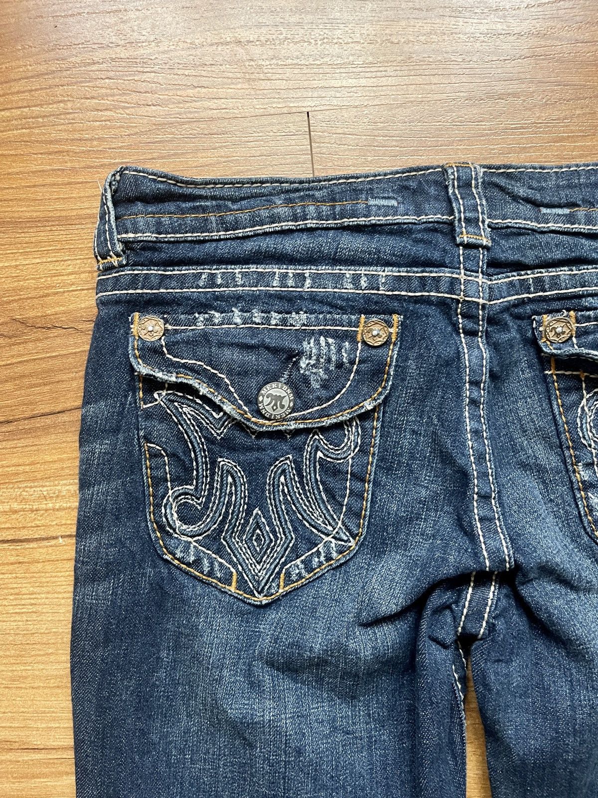 Mek Denim VINTAGE FLARED MEK DENIM OAXACA RARE HANDCRAFTED SIZE 30X31 Size 30" / US 8 / IT 44 - 12 Thumbnail