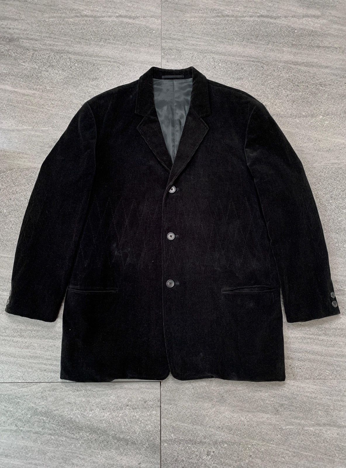 Yohji Yamamoto FREE TAX! Oversized Corduroy Blazer Jacket Size 46L - 2 Thumbnail
