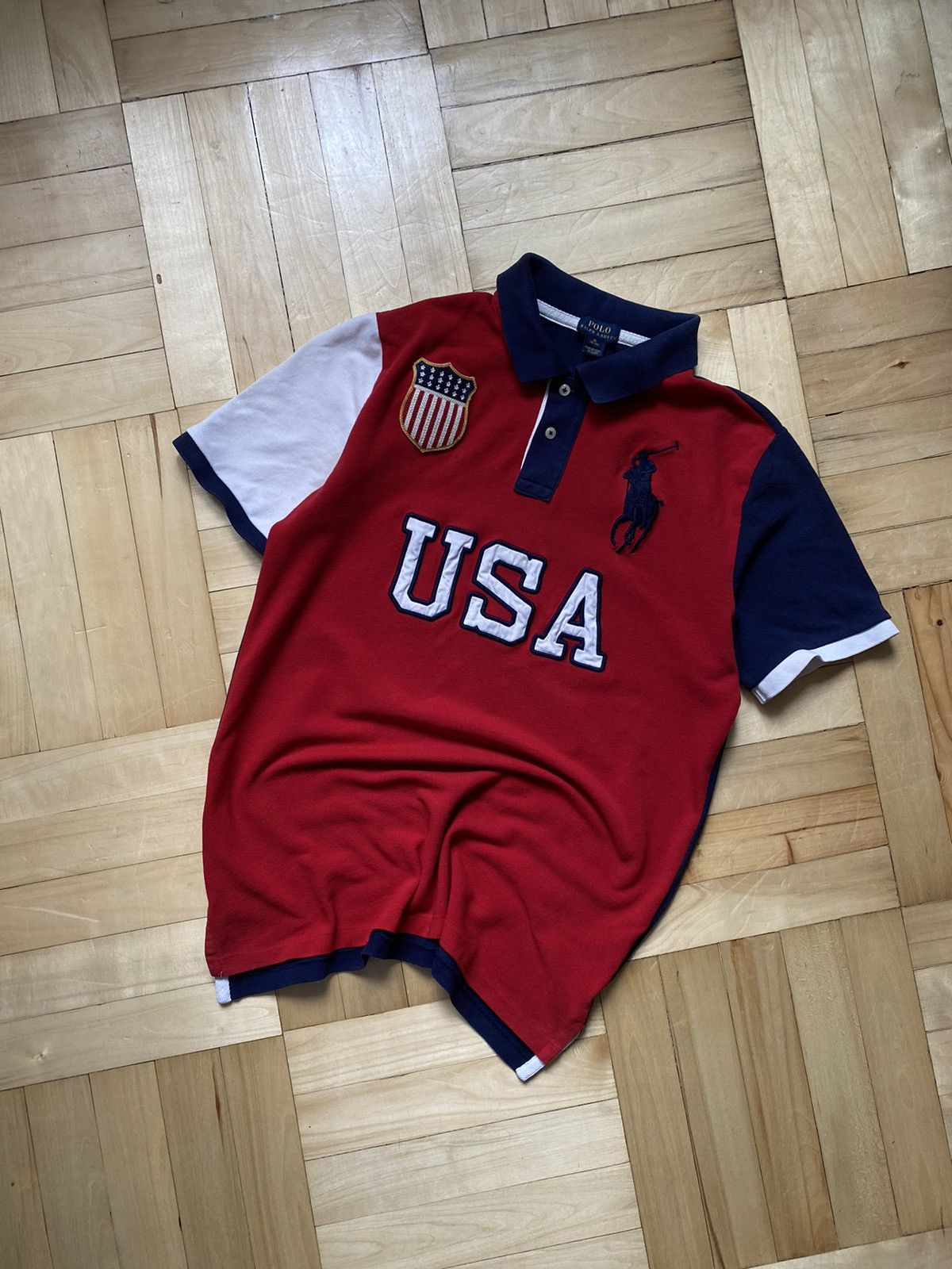 Polo Ralph Lauren × Vintage Polo Ralph Lauren Big Logo USA Very Rare Size US S / EU 44-46 / 1 - 3 Thumbnail
