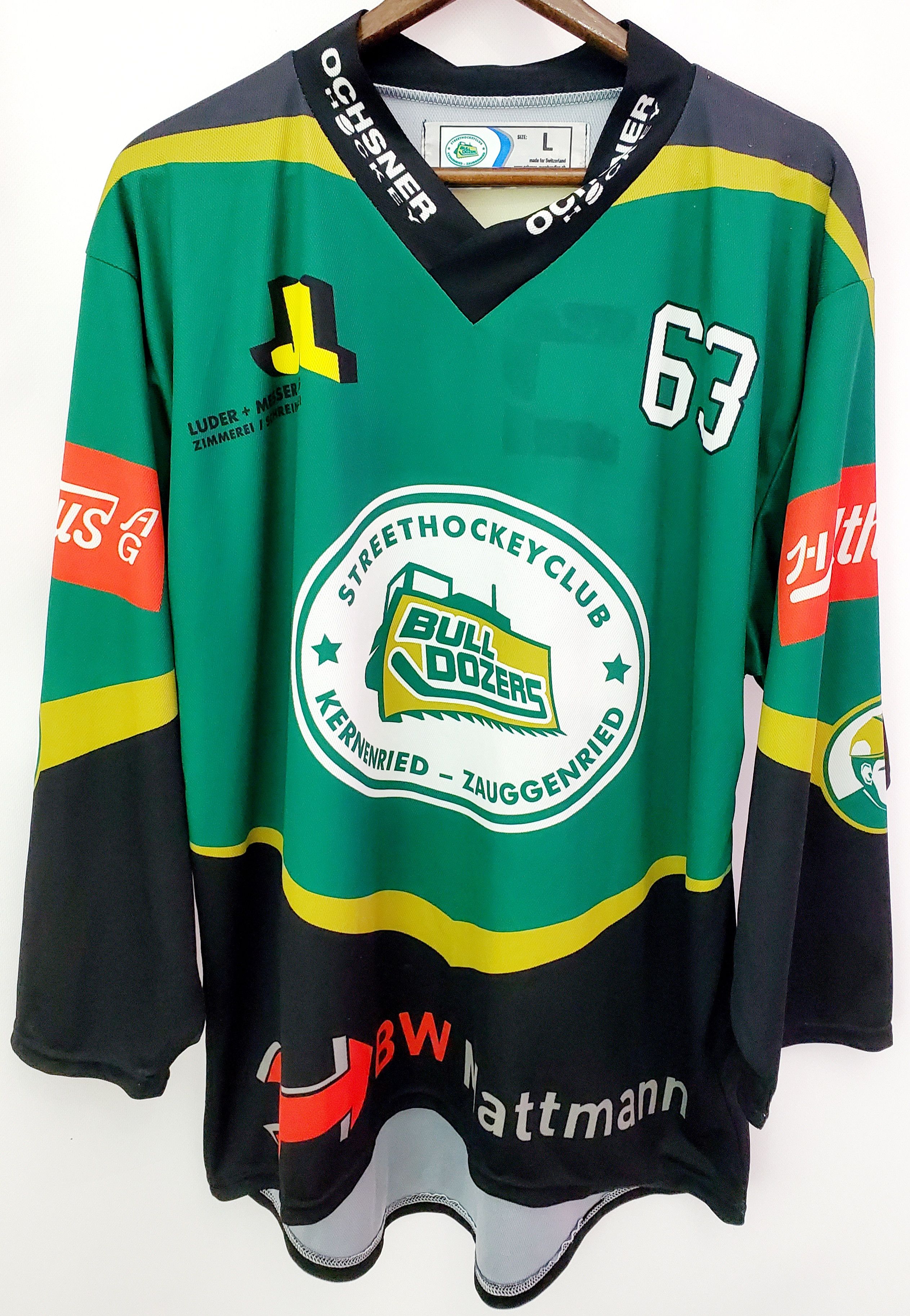 NHL × Vintage Street Hockey Club Bulldozers Switzerland Ochsner Jersey L Size US L / EU 52-54 / 3 - 1 Thumbnail