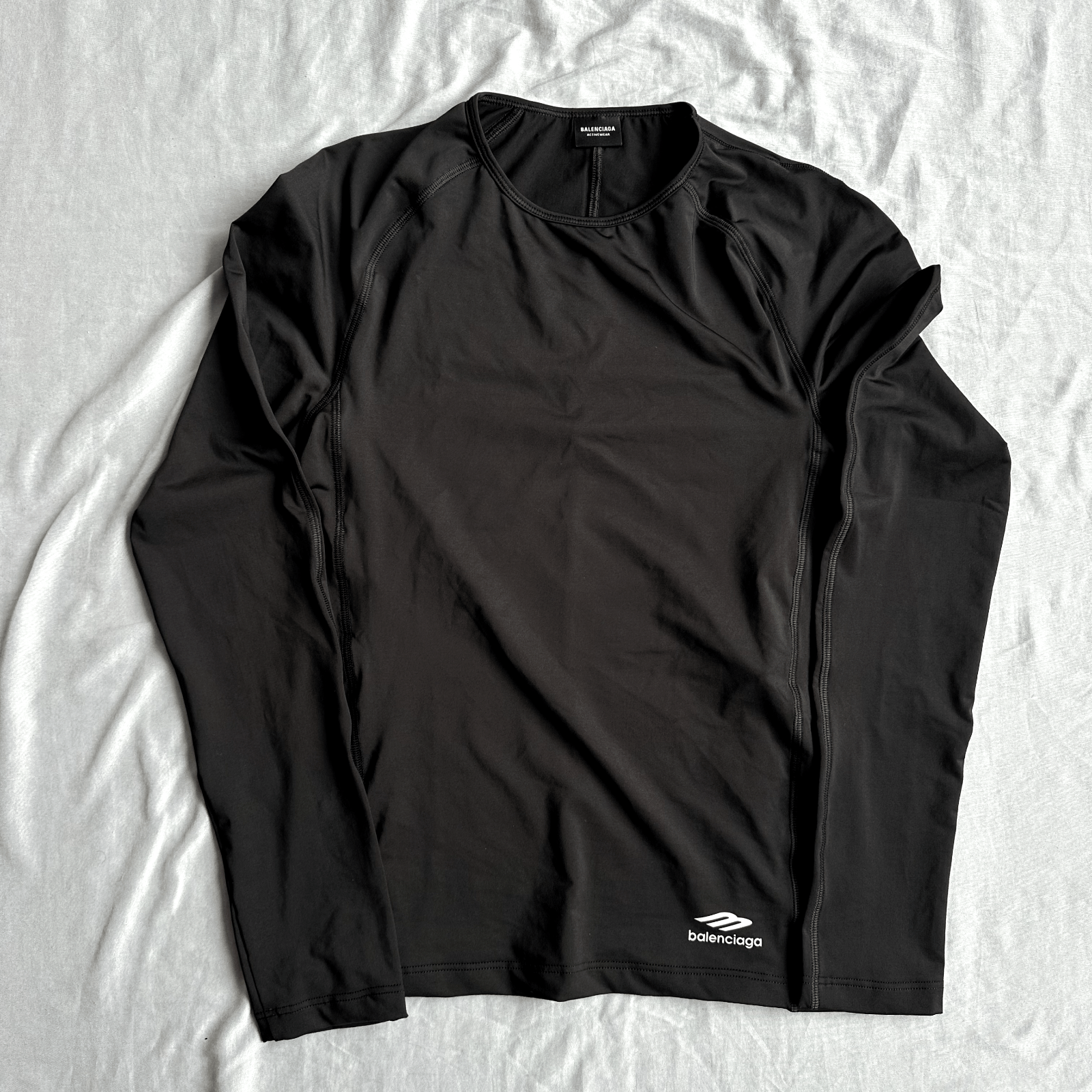 Balenciaga Balenciaga Active Wear Spandex Compression Black Shirt Size Size M / US 6-8 / IT 42-44 - 1 Thumbnail