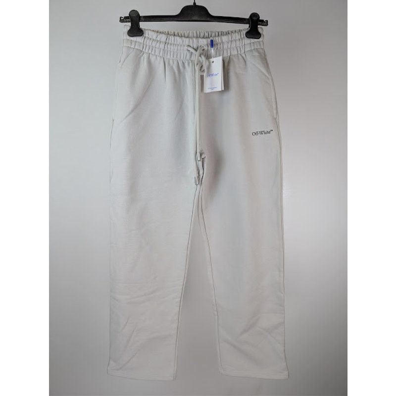 Off-White o1rshd1 Pixel Diag Sweatpants in Light Stone / Black Size US 30 / EU 46 - 3 Thumbnail