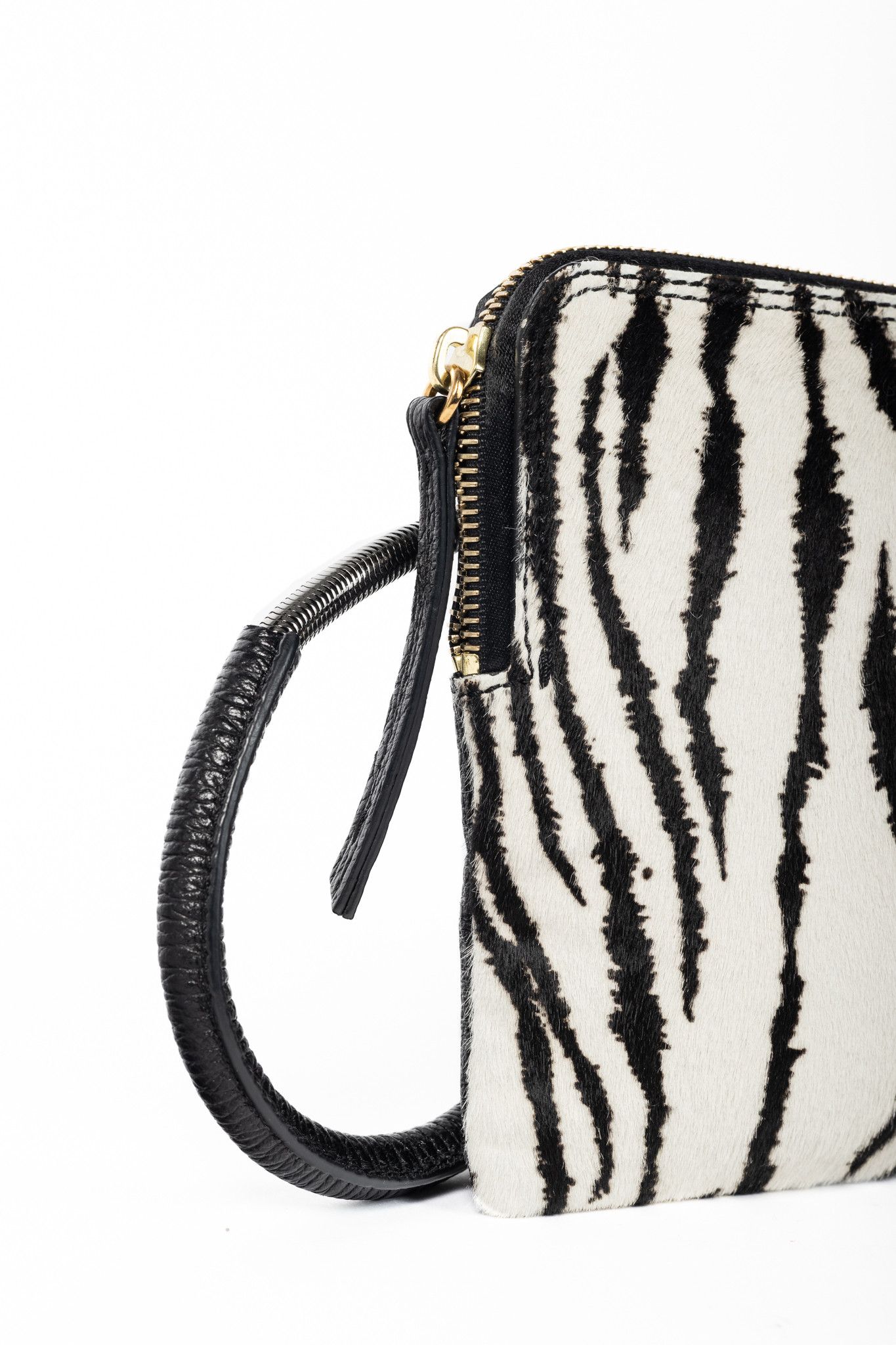 Lanvin Lanvin Zebra Pony-Hair & Leather Oversized Clutch Size ONE SIZE - 6 Thumbnail
