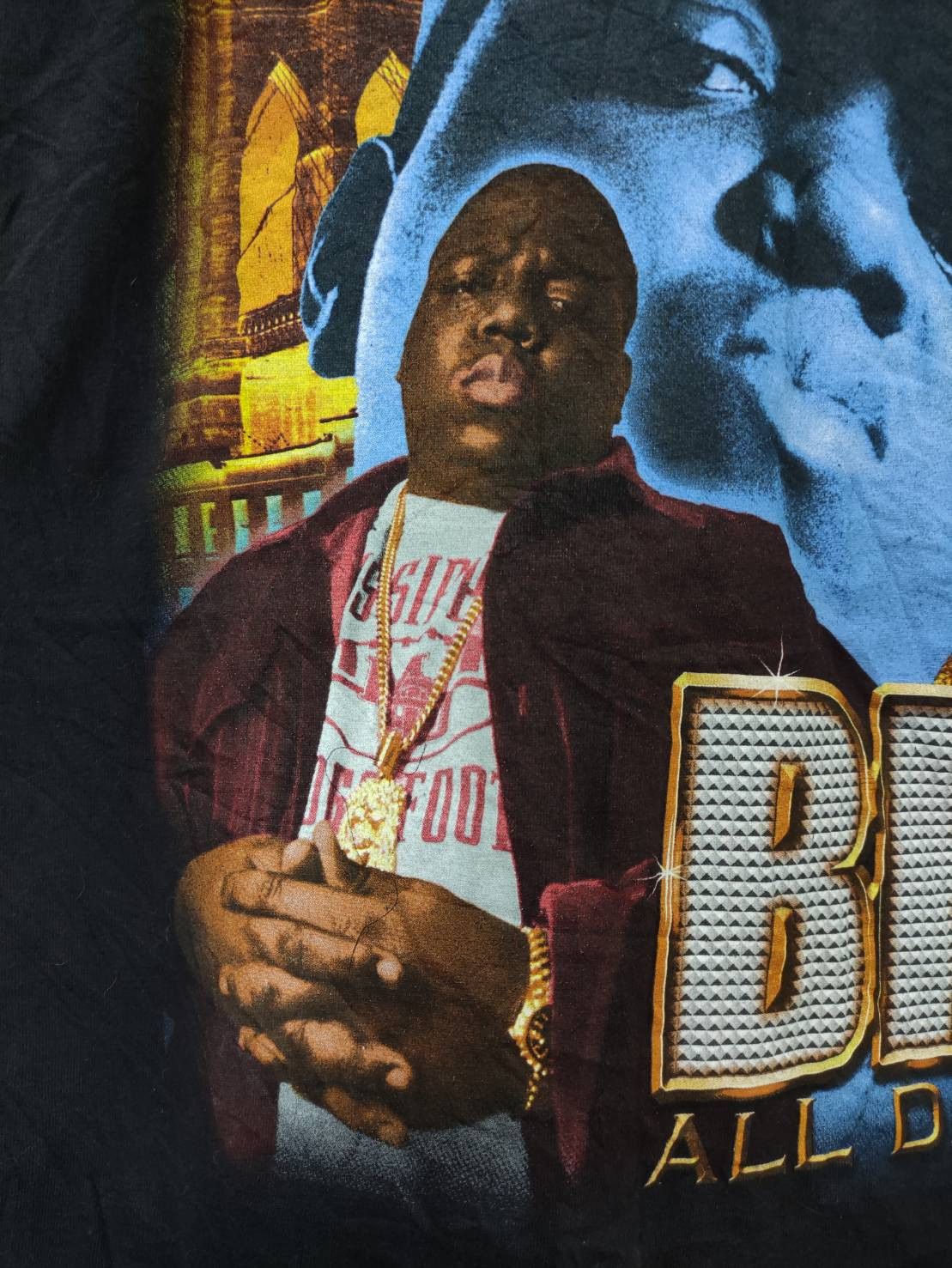 Rap Tees Vtg 00's The Notorious B.I.G " Big Poppa BK All Day " Size US XL / EU 56 / 4 - 5 Thumbnail