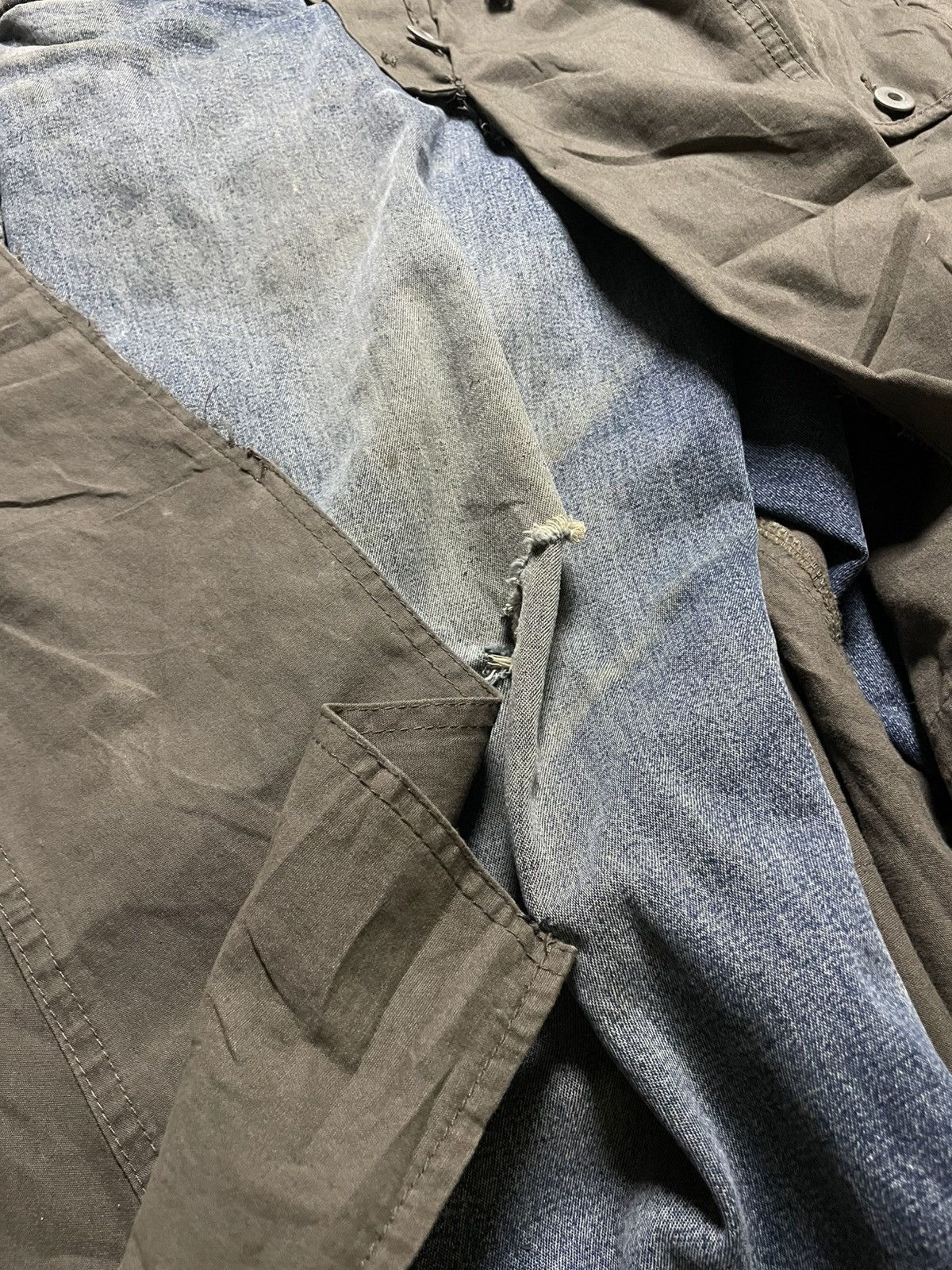 14th Addiction 2000s Skull 14th Addiction Flared Jeans Mud Wash Distressed Size US 34 / EU 50 - 11 Thumbnail