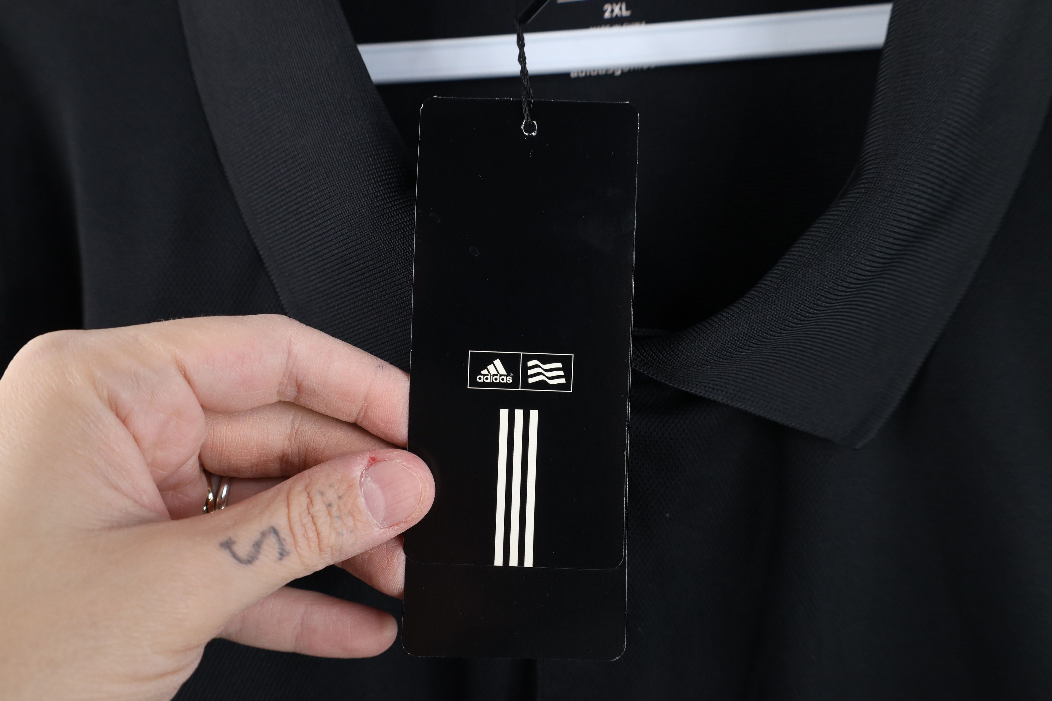 Adidas New Adidas Golf Services Collared Polo Shirt Black Size US XXL / EU 58 / 5 - 5 Thumbnail