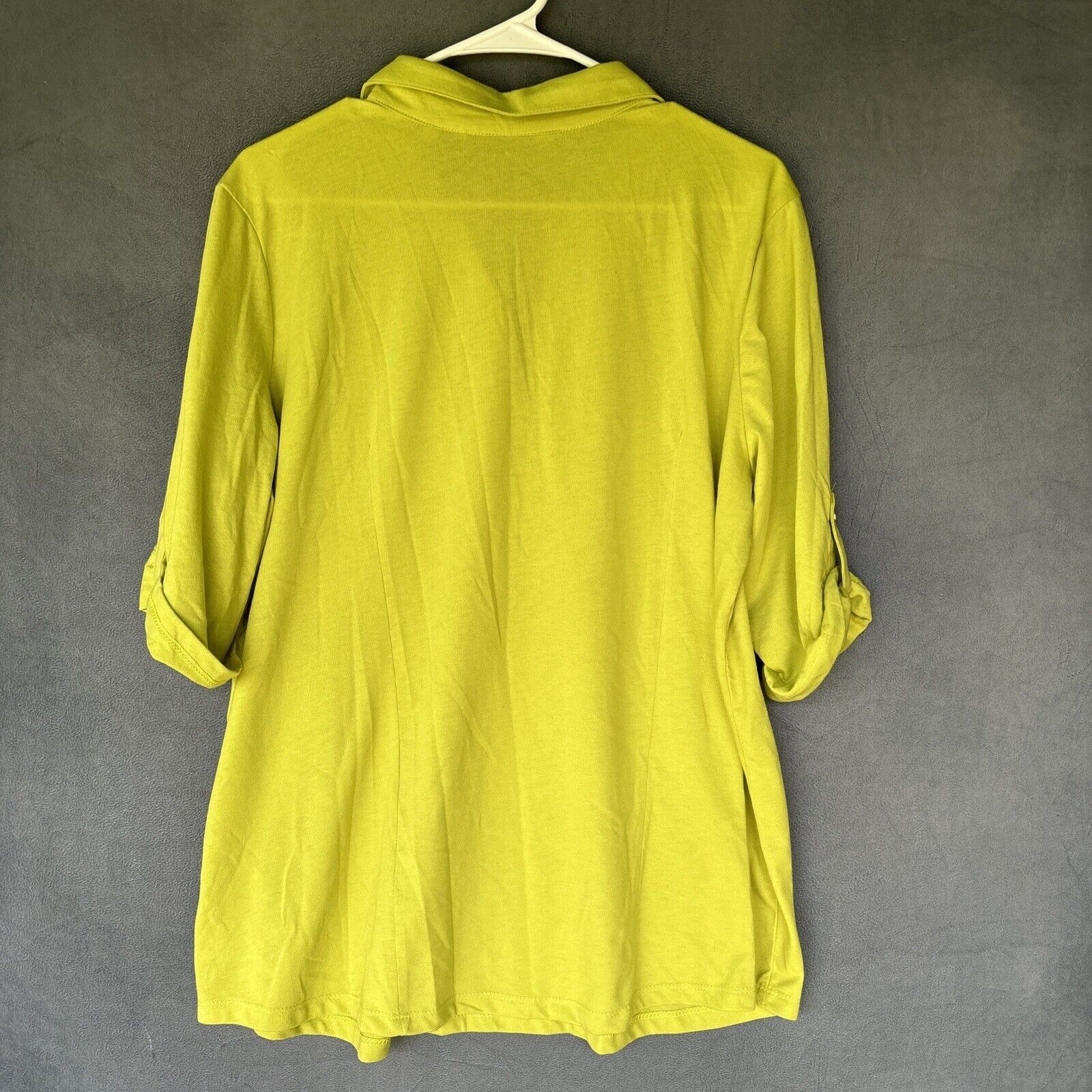 Other Emily Daniels Shirt Blouse Women’s XL Green Business Stretch Size XL / US 12-14 / IT 48-50 - 2 Thumbnail