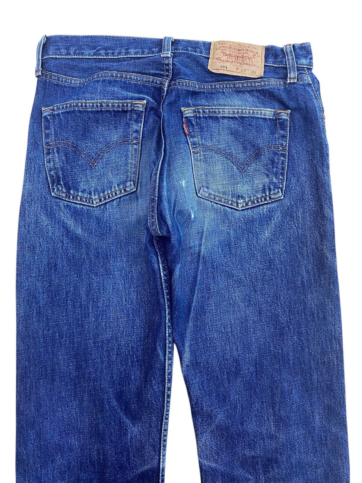 Levi's Levi’s Vintage Whiskers Dark Wash Style Straight Cut Jeans Size US 28 / EU 44 - 4 Thumbnail