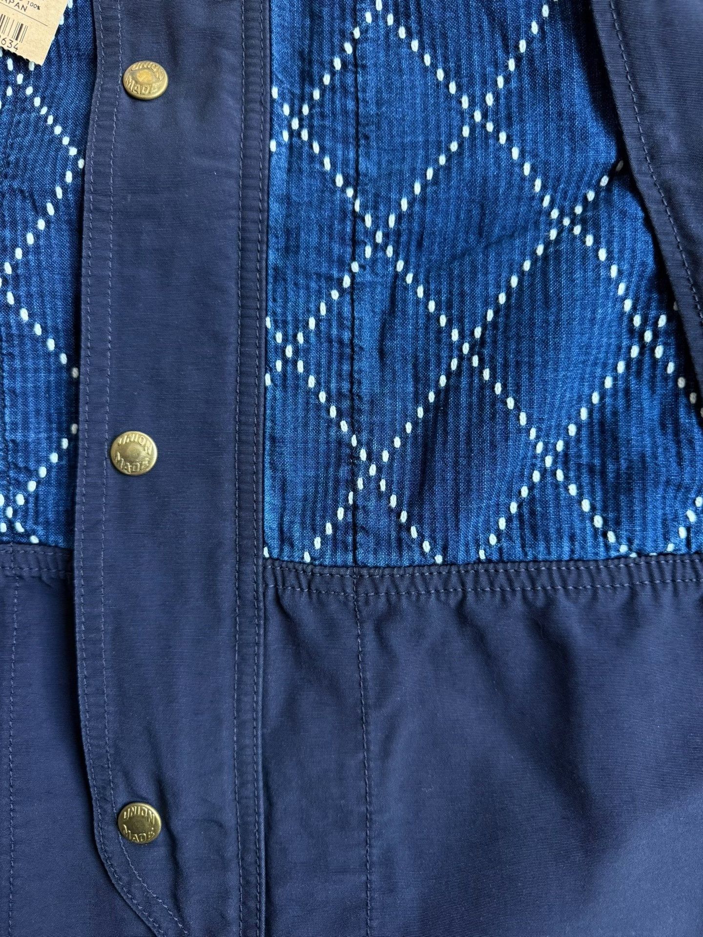 Studio D'Artisan Studio D'Artisan Indigo Sashiko Trench Jacket Size US M / EU 48-50 / 2 - 6 Thumbnail