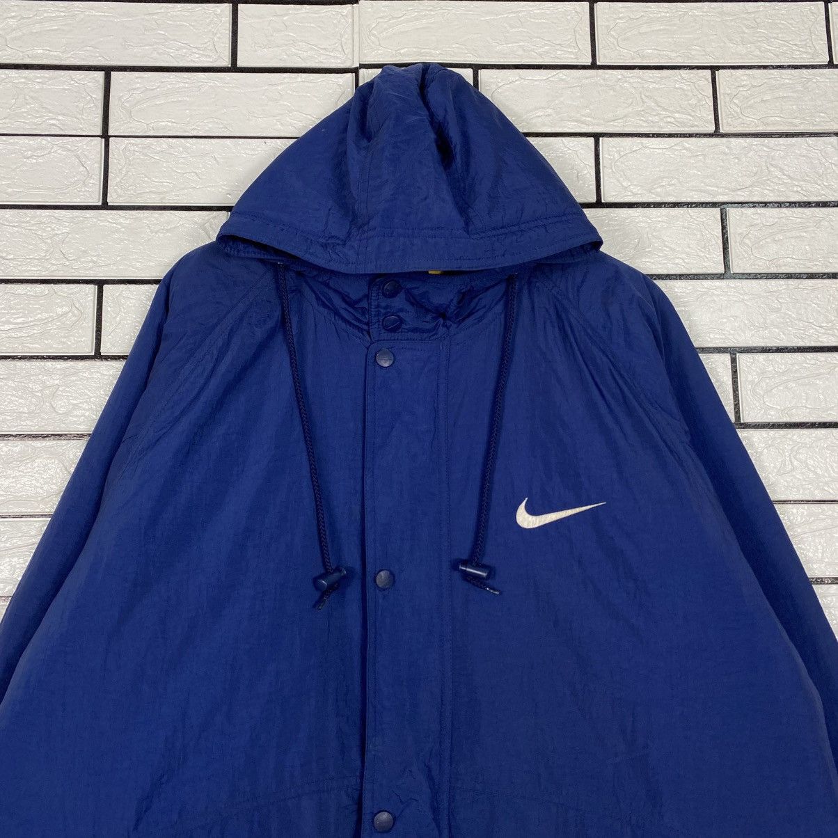Nike 📌Vintage Nike Jacket Zipper Big Swoosh Blanket Size US L / EU 52-54 / 3 - 5 Thumbnail