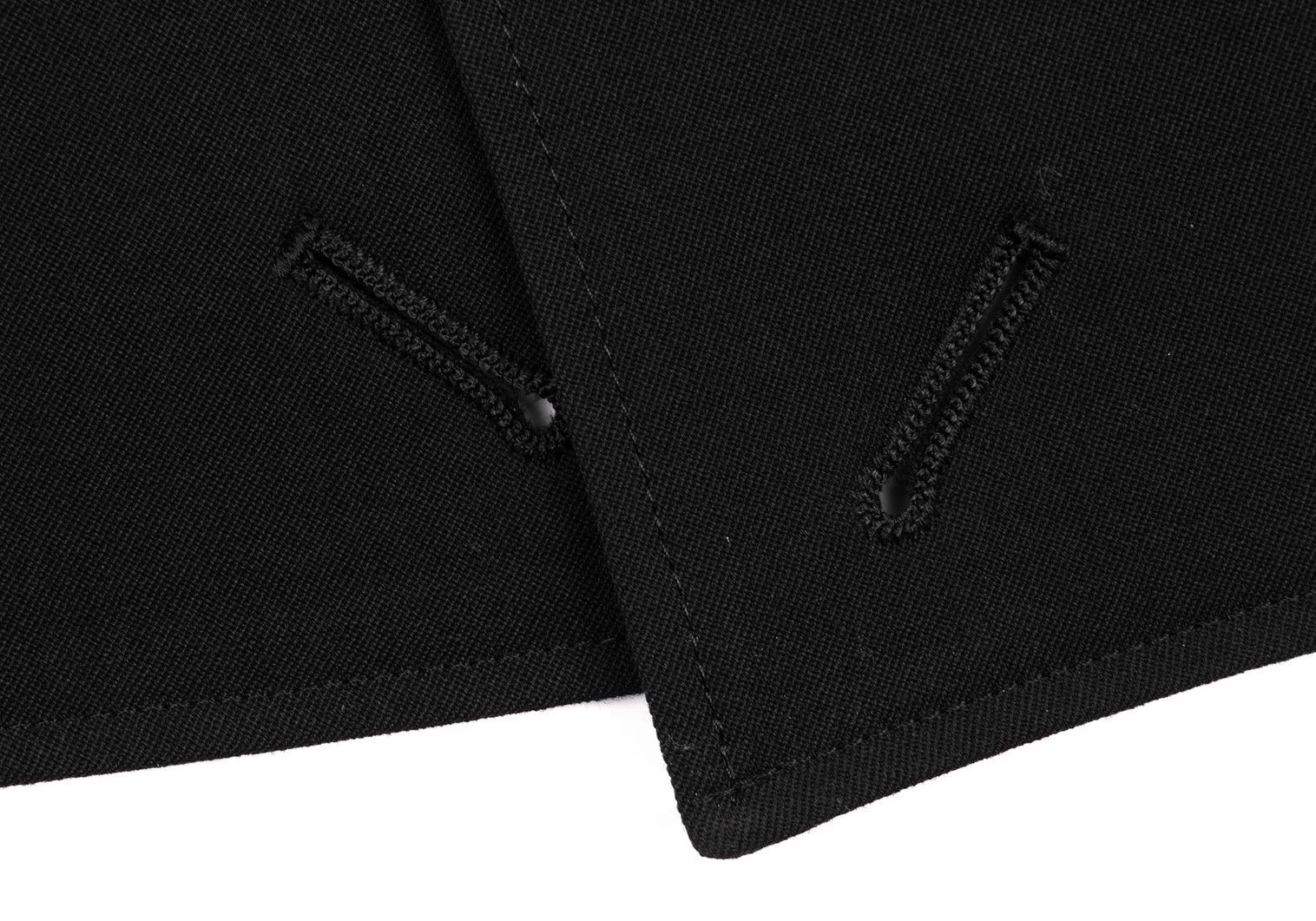 Yohji Yamamoto Yohji Yamamoto Wool Gabardine Long Jacket Black Size US M / EU 48-50 / 2 - 10 Thumbnail