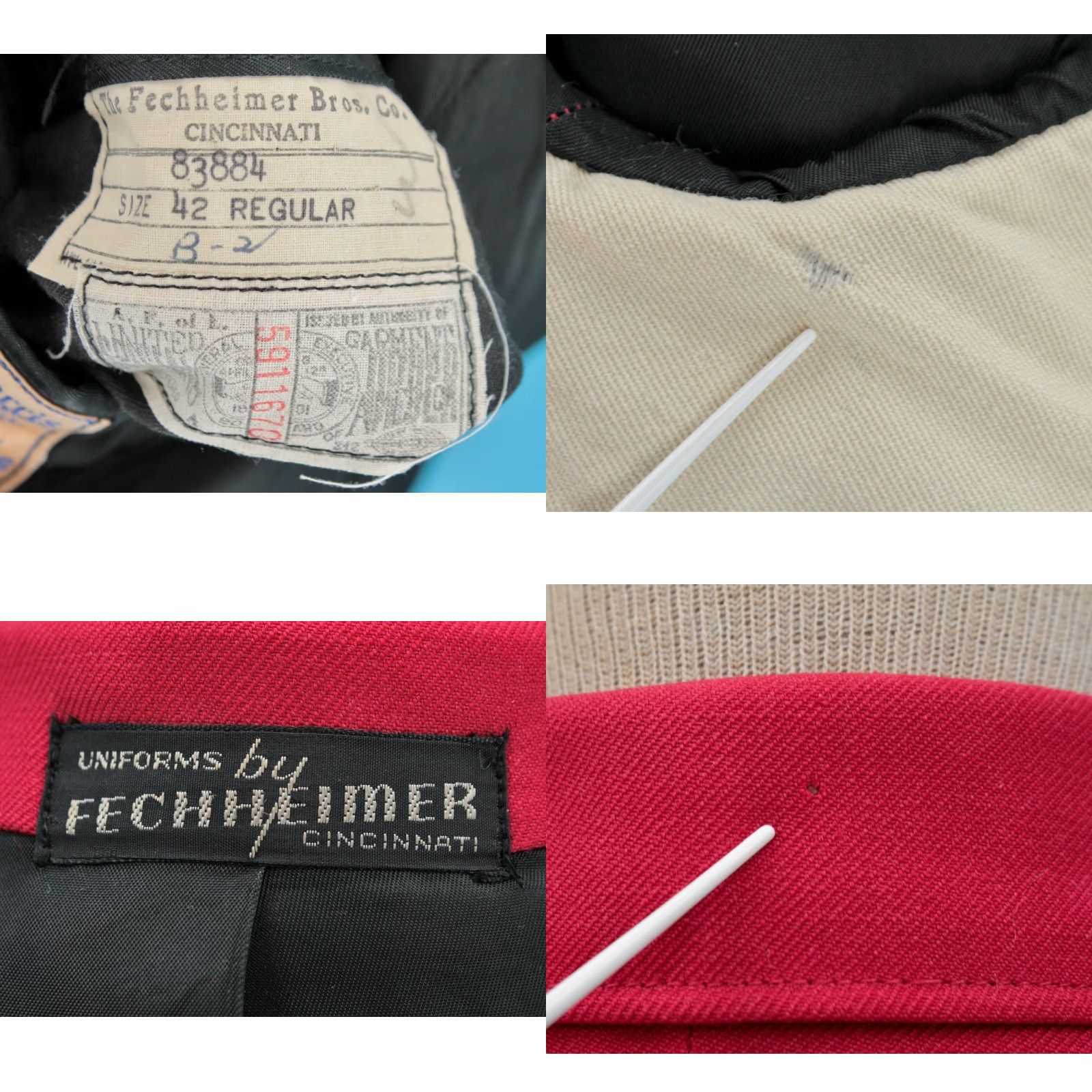 Vintage VINTAGE Mens VTG 70s Red Marching Band Jacket Sz 42 R 1970s Size US XS / EU 42 / 0 - 8 Thumbnail