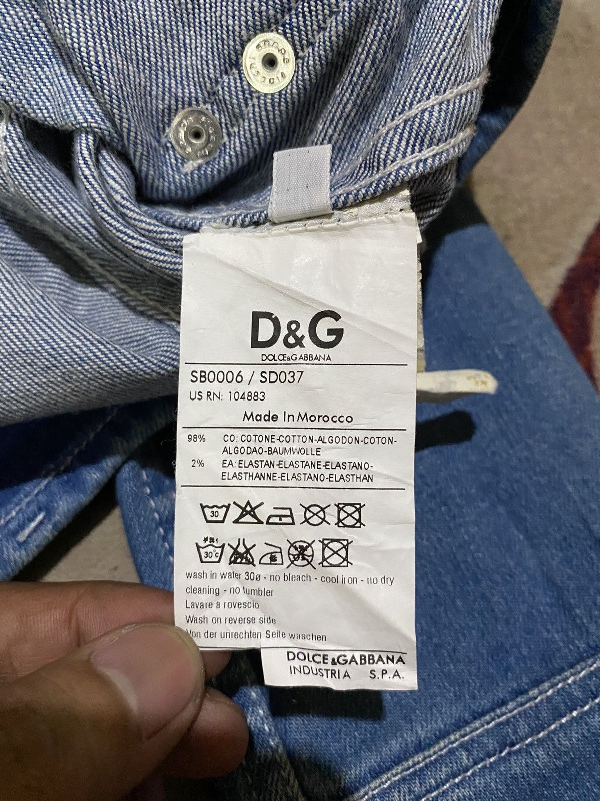 Dolce & Gabbana Dolce & Gabbana Denim Jacket Size S / US 4 / IT 40 - 9 Thumbnail