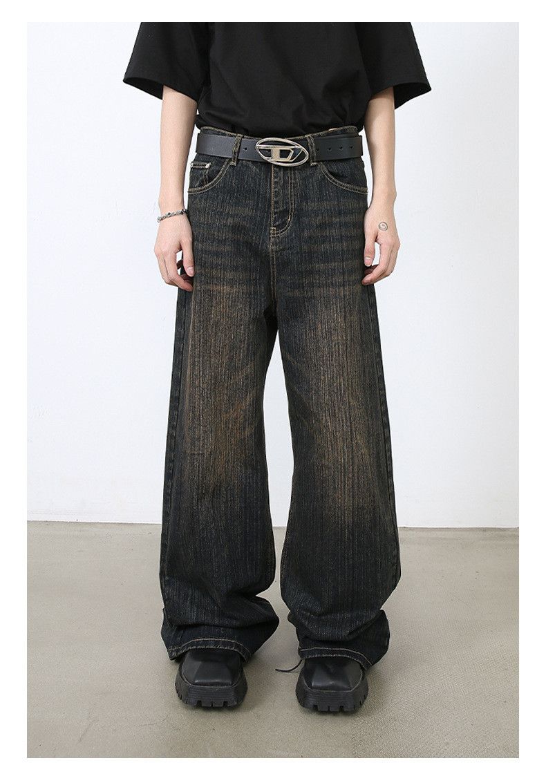 Japanese Brand × Jean American style distressed washed street vintage jeans Size US 32 / EU 48 - 1 Thumbnail