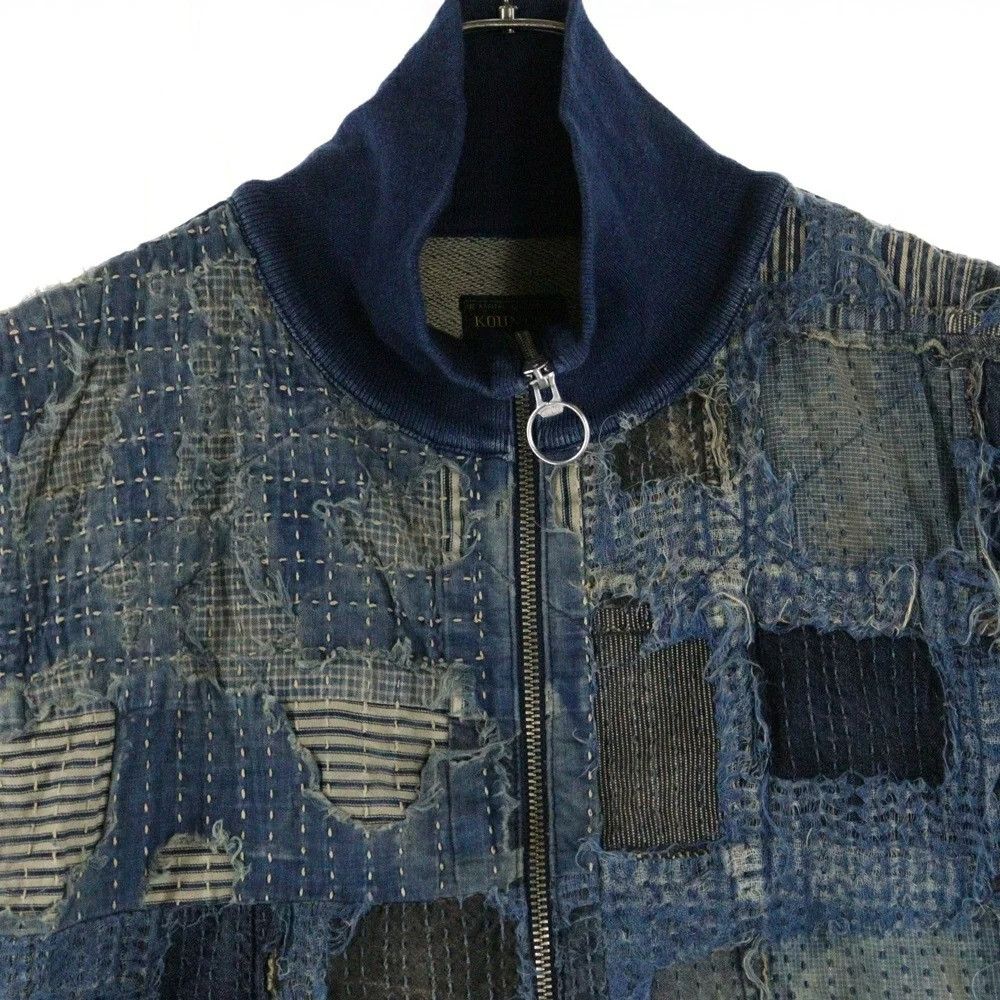 Kapital KAPITAL KOUNTRY 25SS BORO FLEECE INDIGO HALF ZIP VEST jacket Size US L / EU 52-54 / 3 - 2 Thumbnail