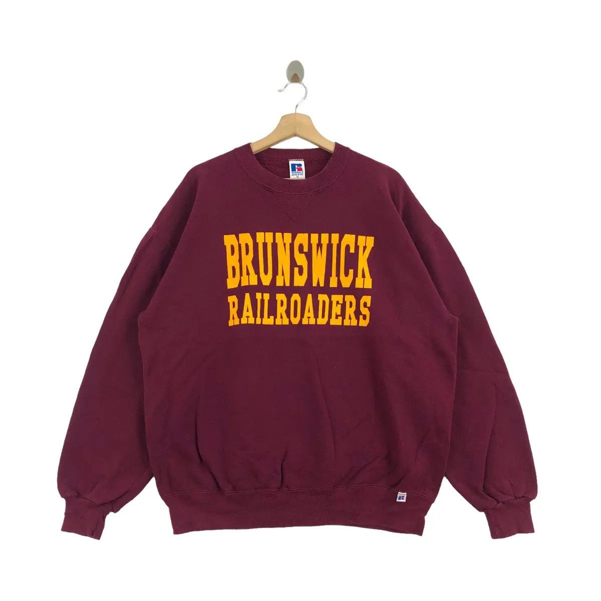 Vintage Vtg BRUNSWICK RAILROADERS Football Roster Sweatshirt Size US XL / EU 56 / 4 - 1 Thumbnail