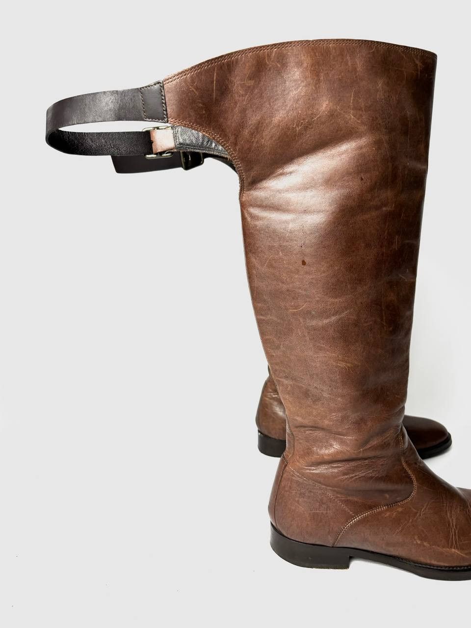 Allsaints AllSaints Distressed Leather riding boots Size US 9 / IT 39 - 4 Thumbnail
