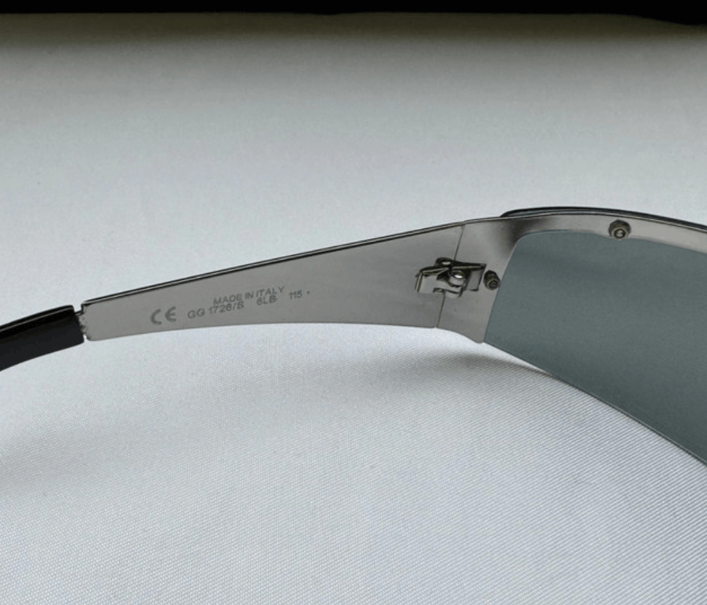 Gucci Gucci Sunglasses Bamboo Mask Logo Shield GG Sport Vintage Size ONE SIZE - 7 Thumbnail