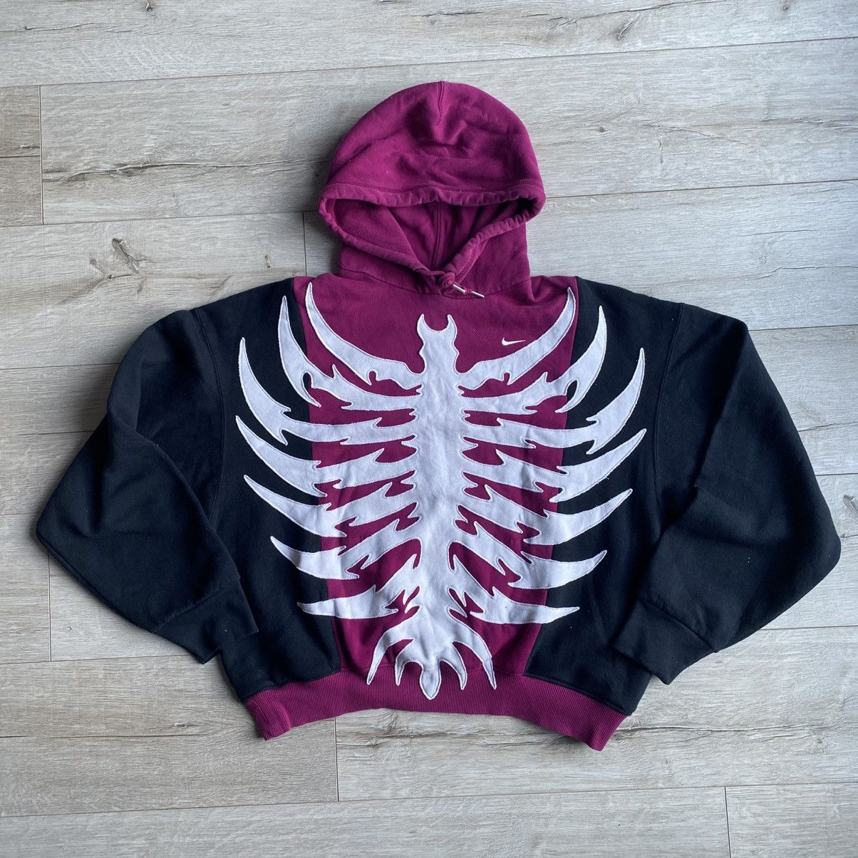 Nike Reworked Nike Tribal Skeleton Custom Hoodie | Grailed