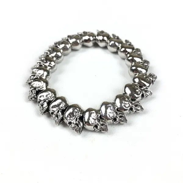 Jewelry Skull Bracelet Punk Rock Y2K Size ONE SIZE - 1 Thumbnail