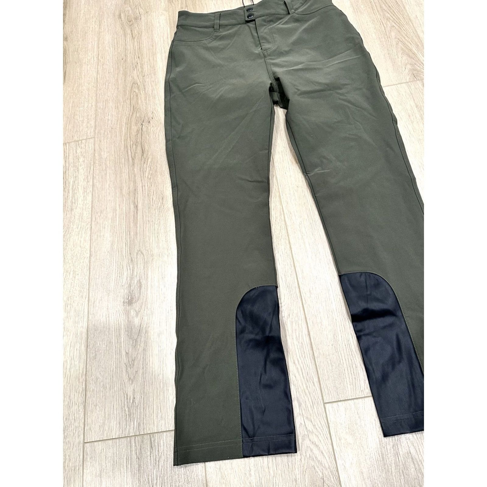 Olive NWT Alp-n-Rock Naomi Straight Leg Pants Olive Size Medium Olive Green Nylon Spandex Dress Pants Front Flat Front Comfort Stretch Womens Pants Size 32" / US 10 / IT 46 - 3 Thumbnail