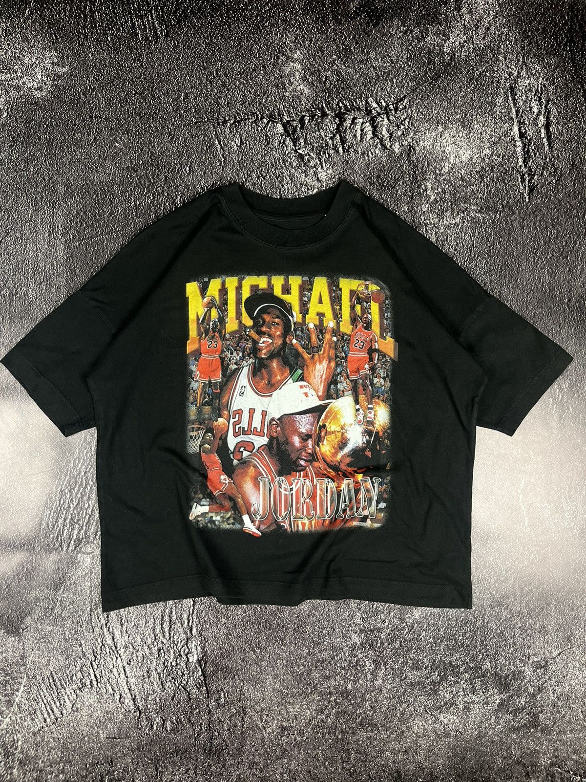 Other Crazy Tee Jordan Greatest Off All Time Vintage Style T-Shirt Size US XL / EU 56 / 4 - 1 Thumbnail