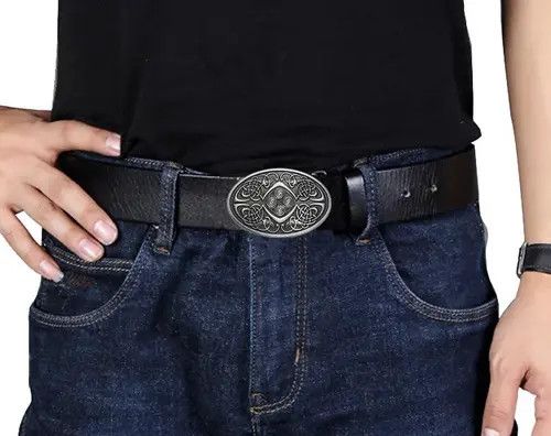 Other Oval Celtic Knot belt buckle ( no belt ) Size ONE SIZE - 3 Thumbnail
