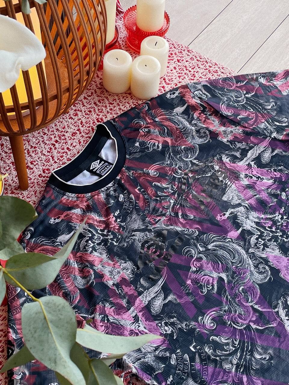 Aries Aries x Umbro Long Sleeve Shirt – Lion & Baroque Print – Size US L / EU 52-54 / 3 - 10 Thumbnail