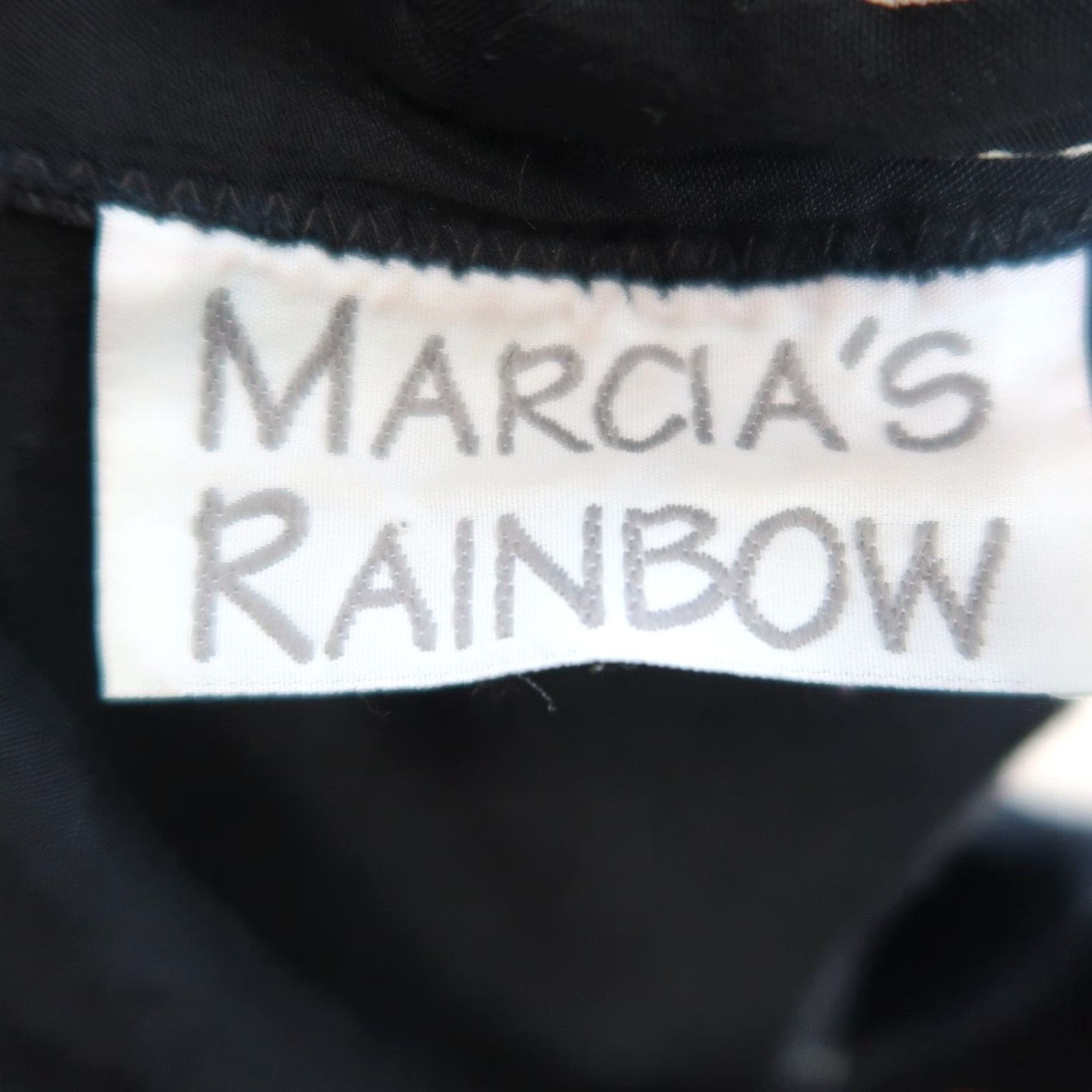 Rainbow VINTAGE 90s Marcia's Rainbow vest Flower print Floral Cotton Button Back Tie Black S Womens Size S / US 4 / IT 40 - 5 Thumbnail