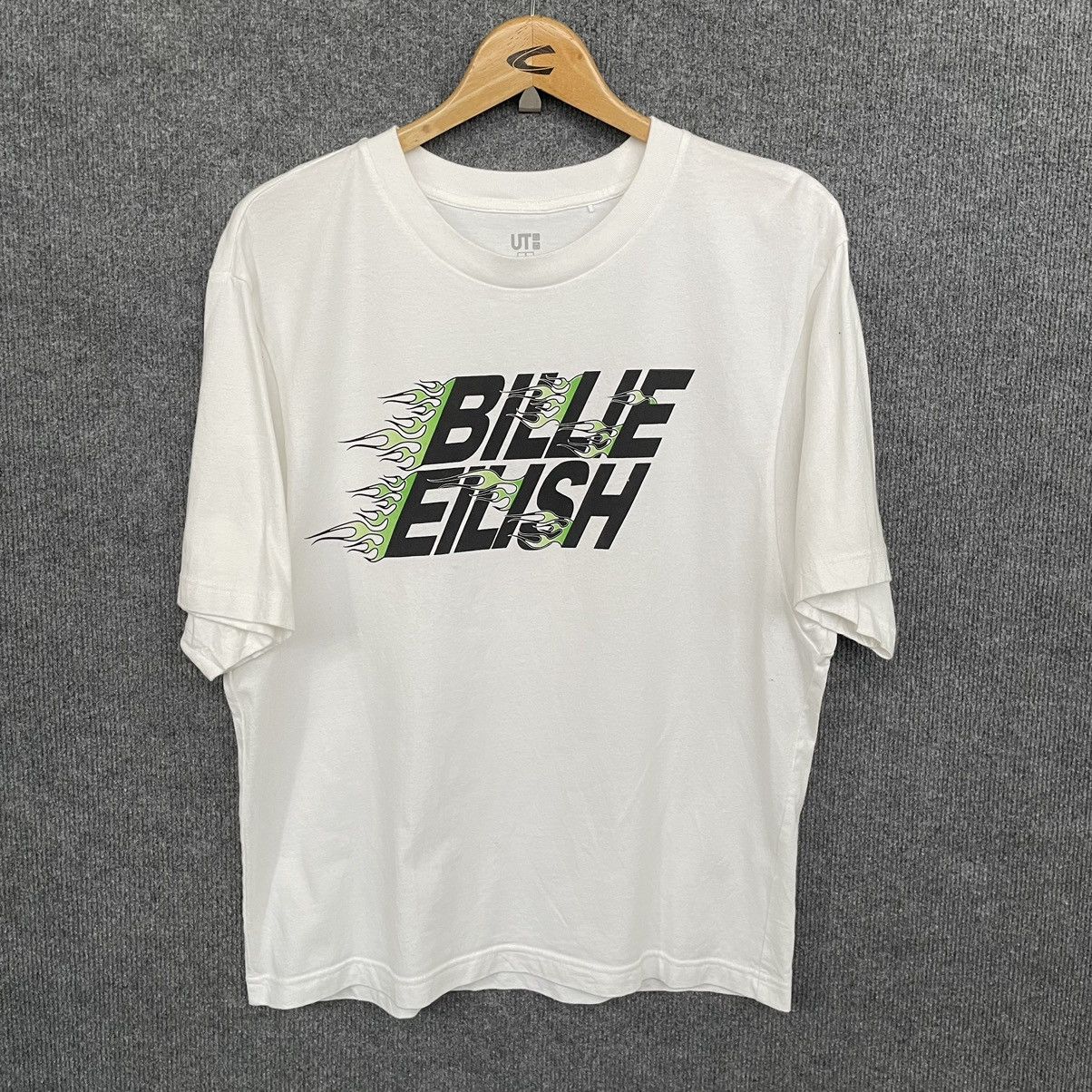 Billie Eilish × Japanese Brand Billie Eilish Flaming Spell Out Oversize T Shirt Size US S / EU 44-46 / 1 - 1 Thumbnail