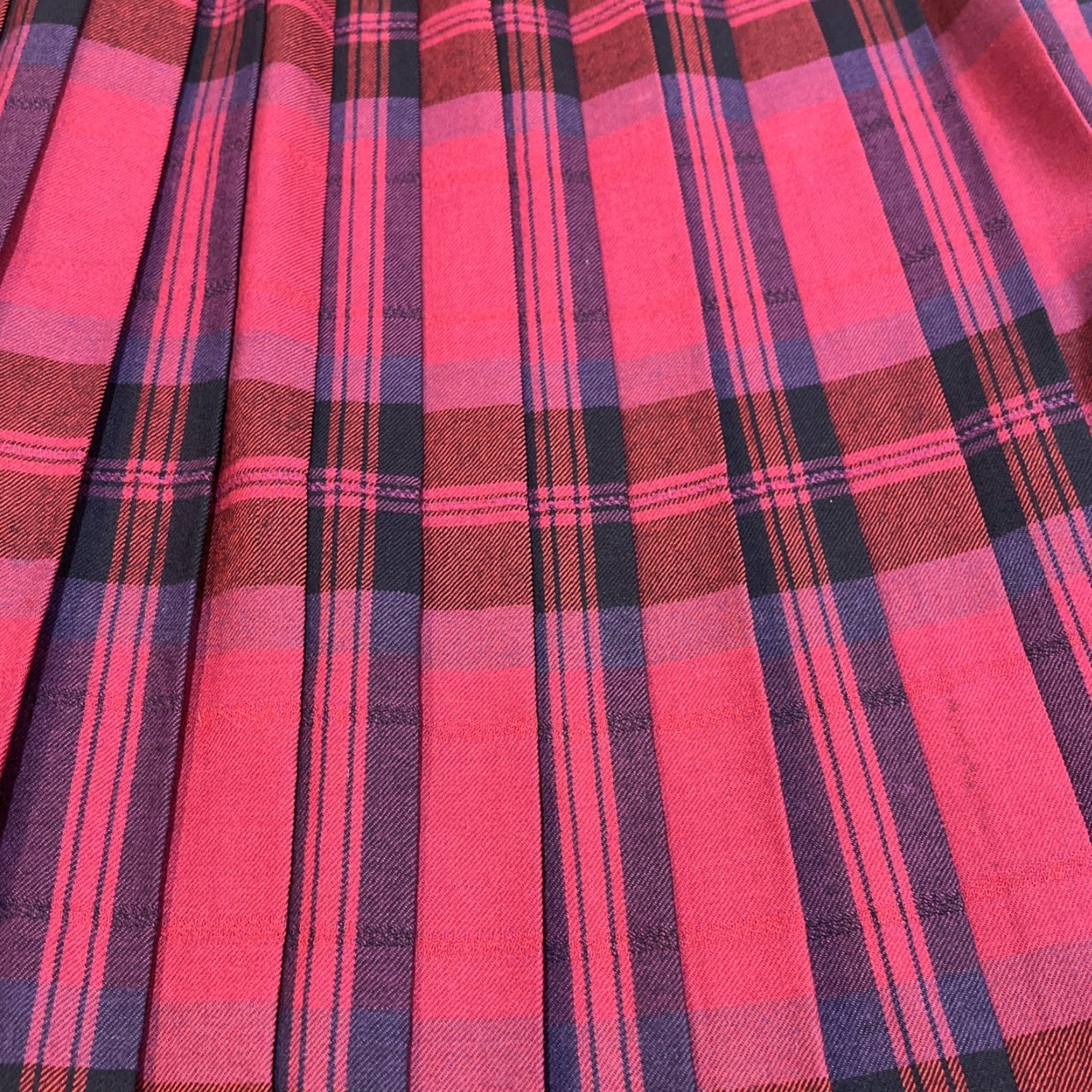 Evan Picone VINTAGE Evan Picone Skirt 10 Worsted Wool Pleated Plaid Maxi School Girl Size 32" / US 10 / IT 46 - 3 Thumbnail