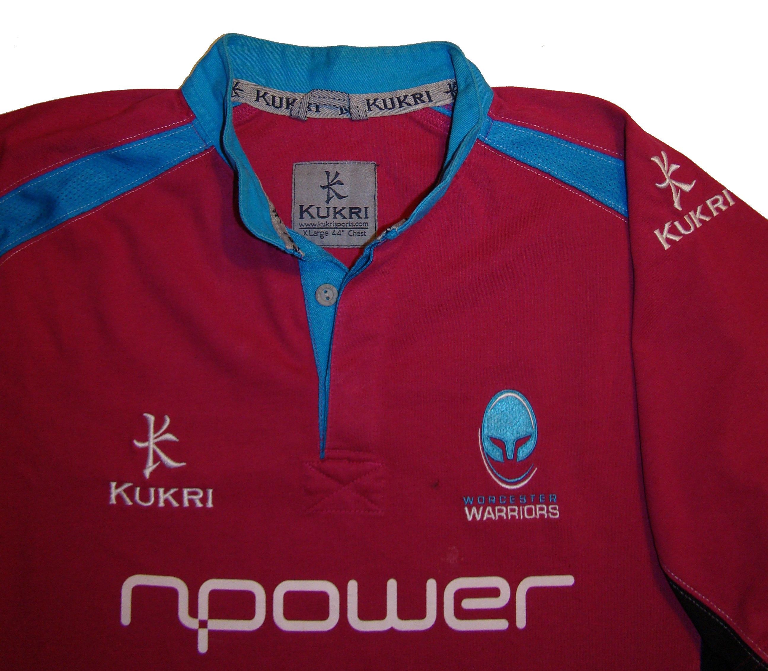 Other 2008-09 Worcester Warriors Kukri XL rugby shirt jersey Size US XL / EU 56 / 4 - 3 Thumbnail