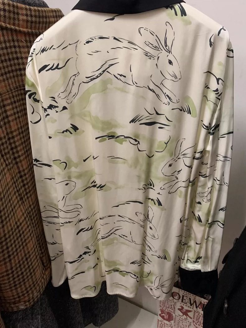 Jil Sander Jil Sander Moon Rabbit Tencel Shirt Size XXS / US 00 / IT 34 - 2 Thumbnail