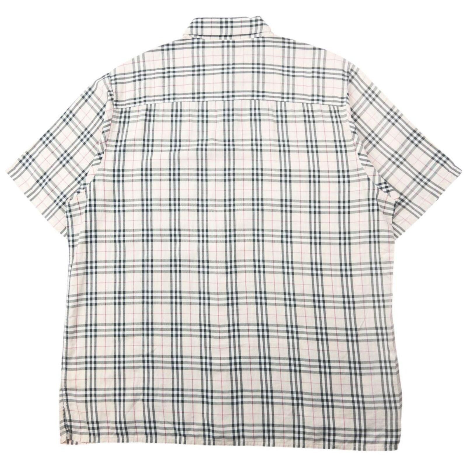 Burberry Vintage Burberry Nova Check Short Sleeve Button Up Shirt L Size US L / EU 52-54 / 3 - 2 Thumbnail